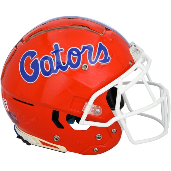 fiberglass football helmet Armwood (FL) High School Mini — T-Mac Sports day in the dirt Schutt Youth Air DNA Color:Steven's Trout Candy 8060300