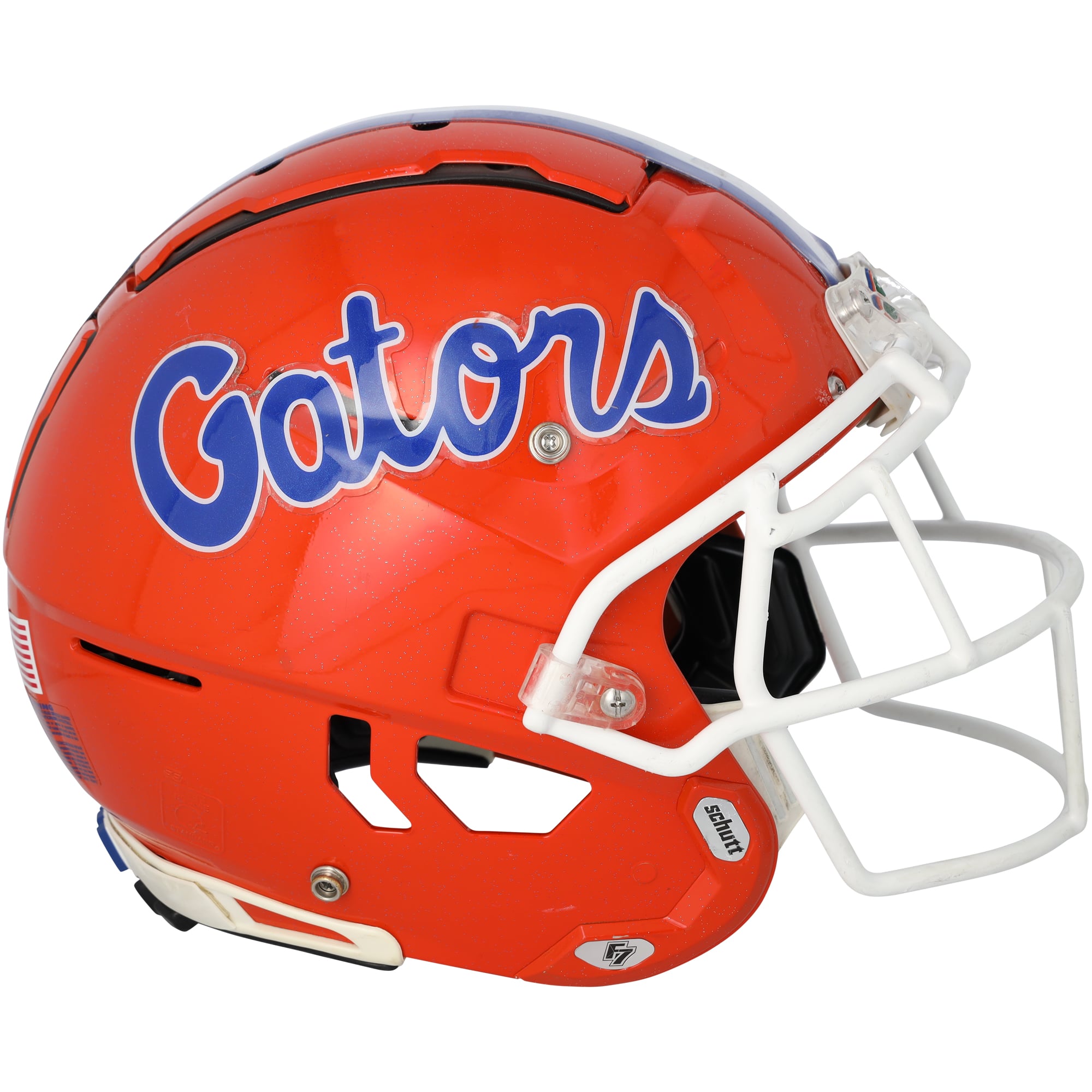 Florida Gators Team-Issued Orange Schutt Helmet from the Football Program - Size