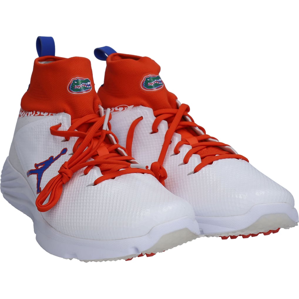 Florida Gators Team-Issued White/Orange Jordan Vapor 2 Turf  display picture 2