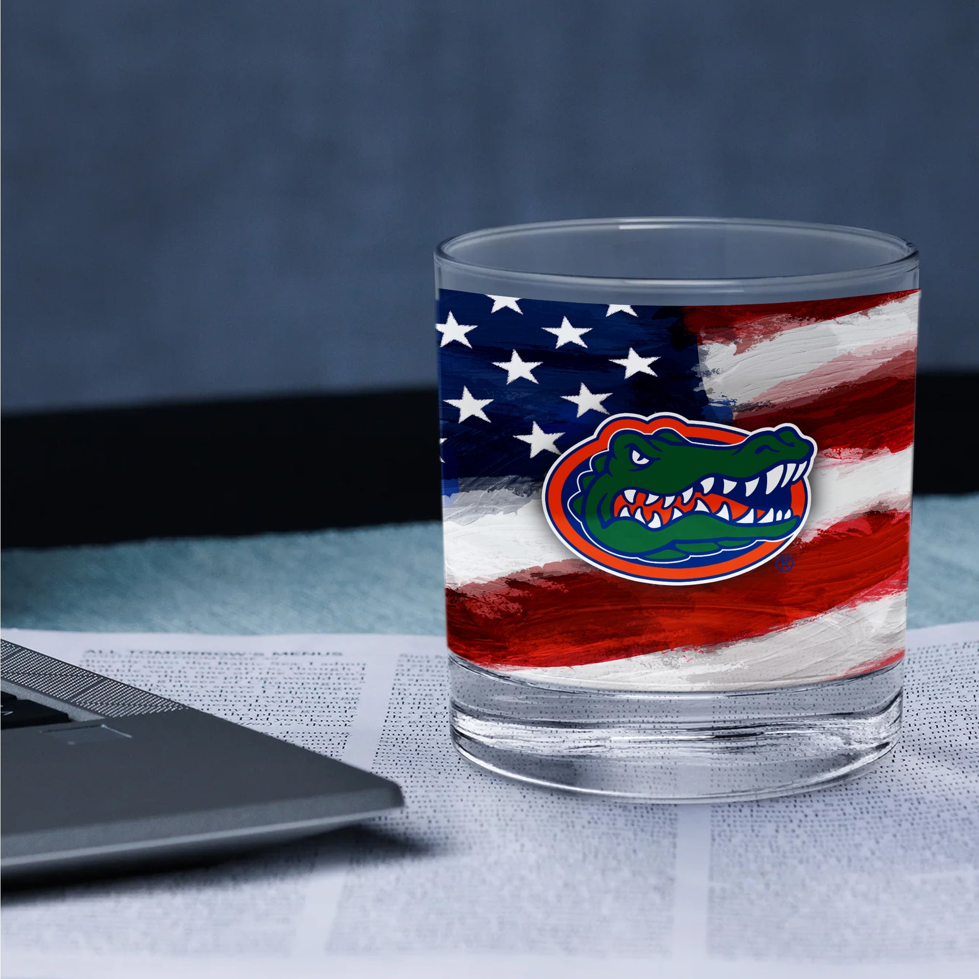 Florida Gators Two-Pack 14oz. Americana Rocks Glass Set