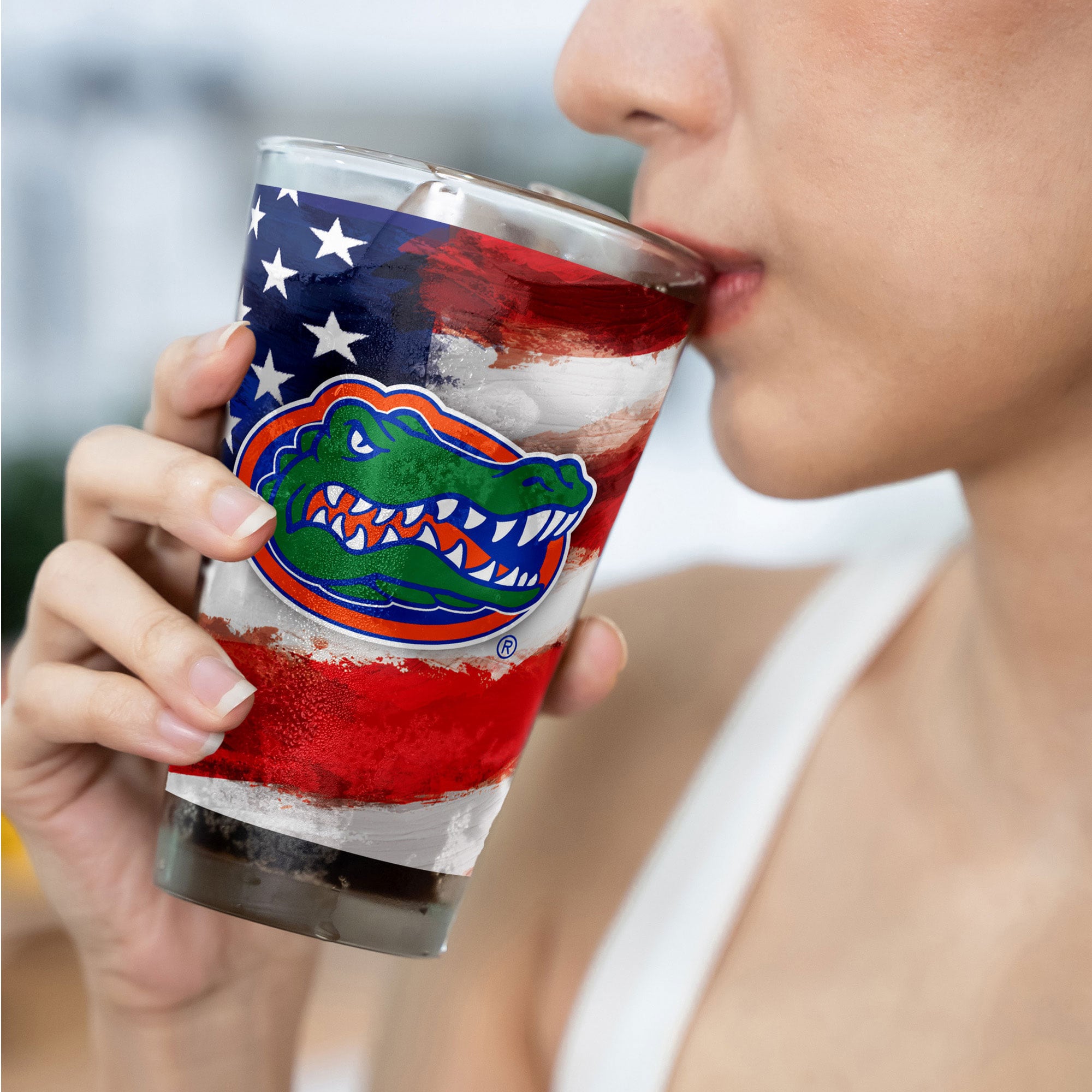 Florida Gators Two-Pack 16oz. Americana Pint Glass Set