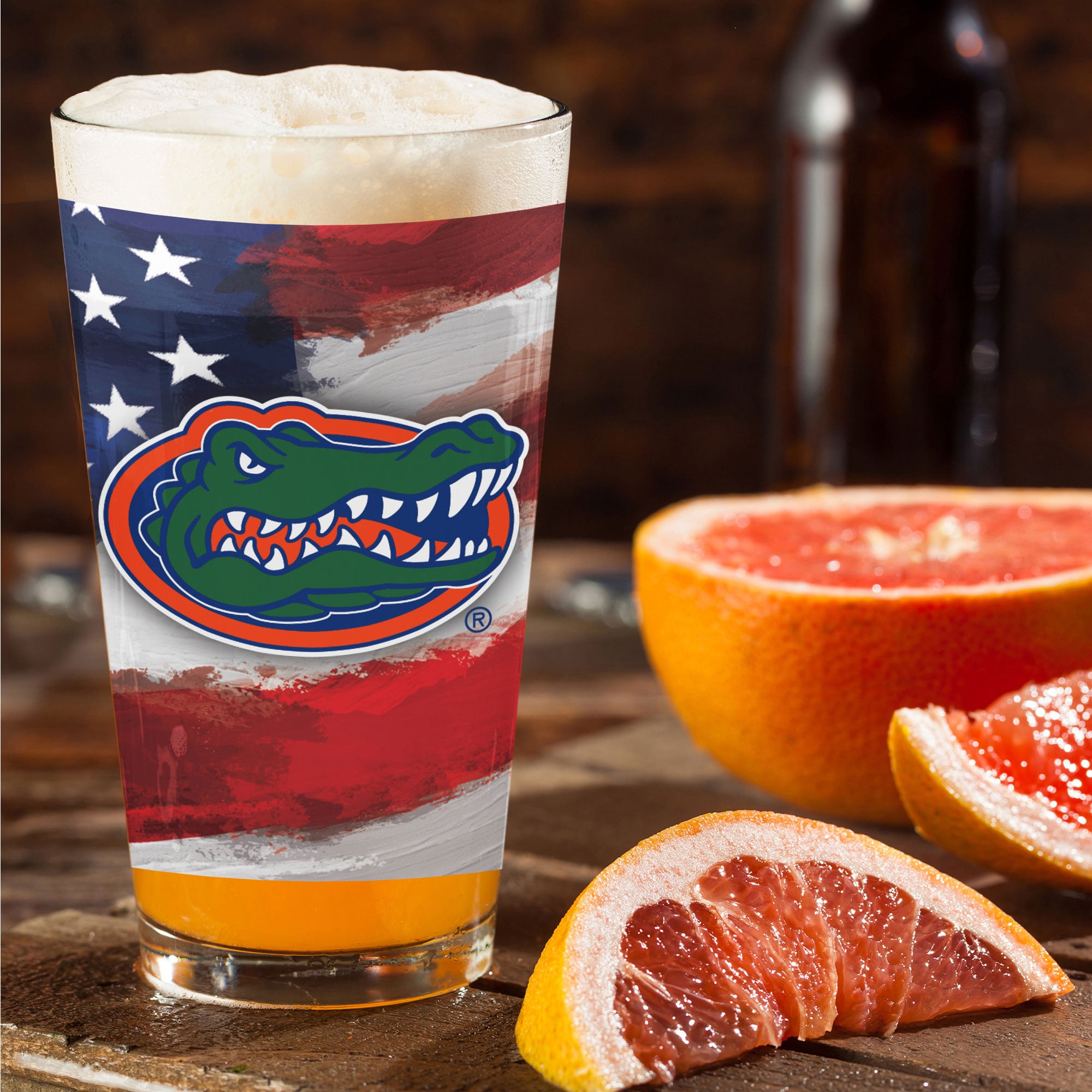Florida Gators Two-Pack 16oz. Americana Pint Glass Set