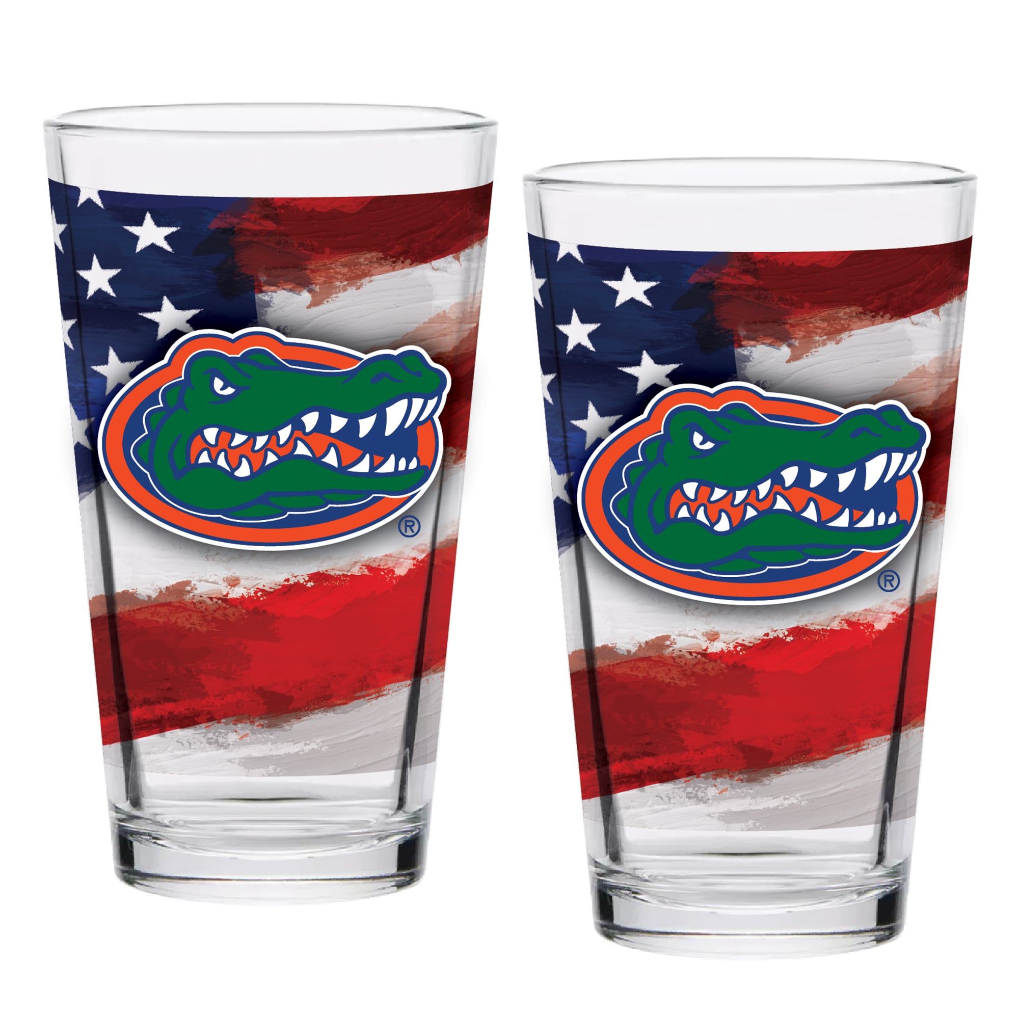 Florida Gators  Two-Pack 16oz. Americana Pint Glass Set