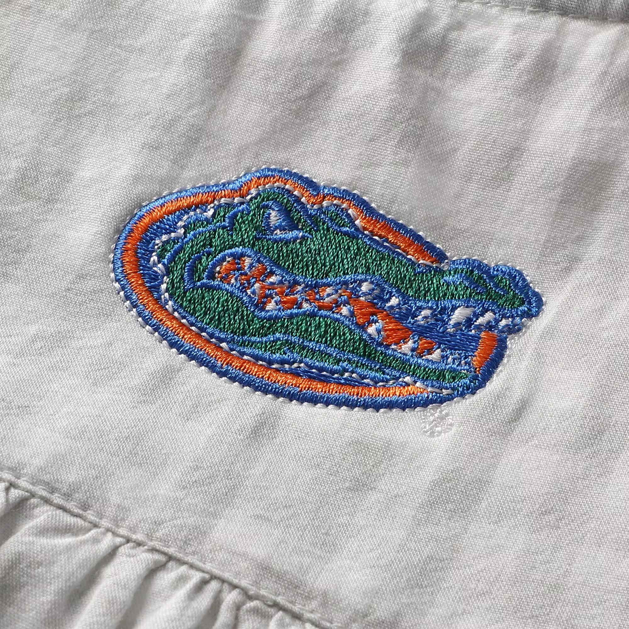 Girls Infant Garb  Gray Florida Gators Loren Gingham Dress