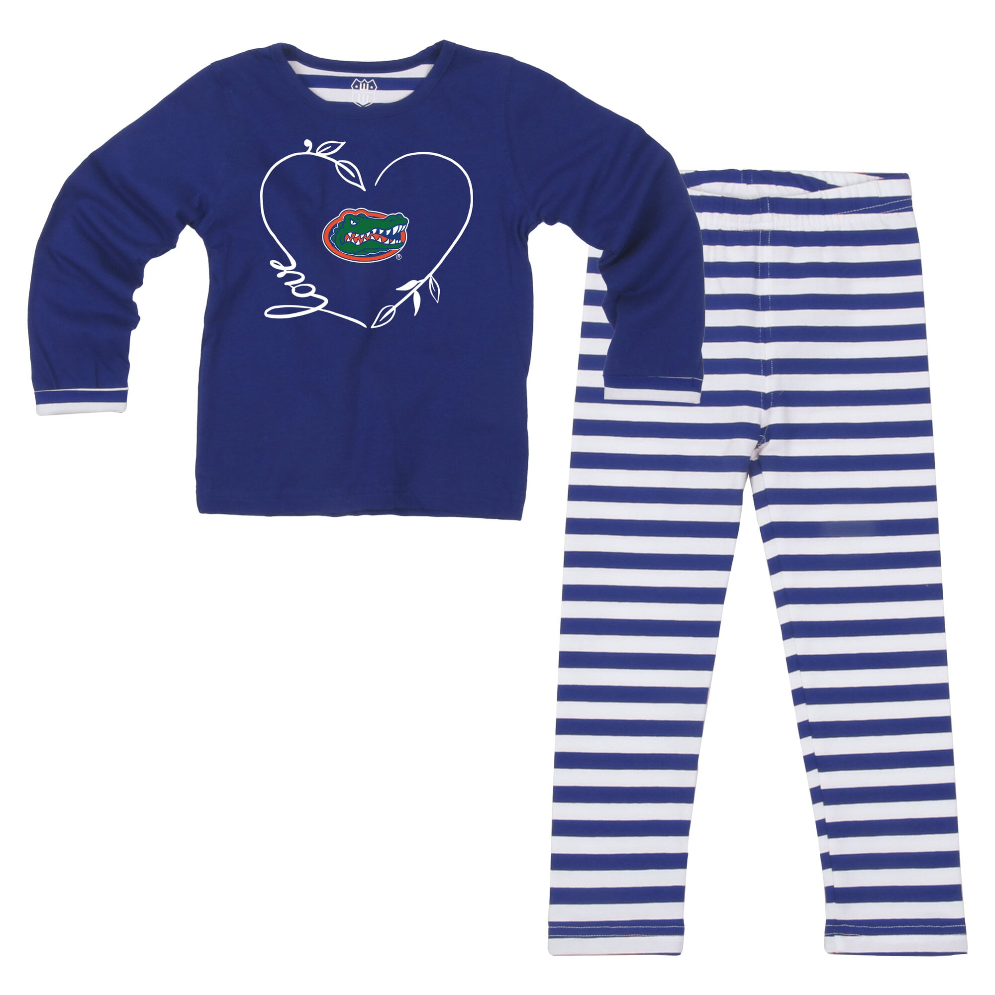 Ensemble 2 pièces pour petites filles Wes & Willy Royal Florida Gators : haut à manches longues et pantalon