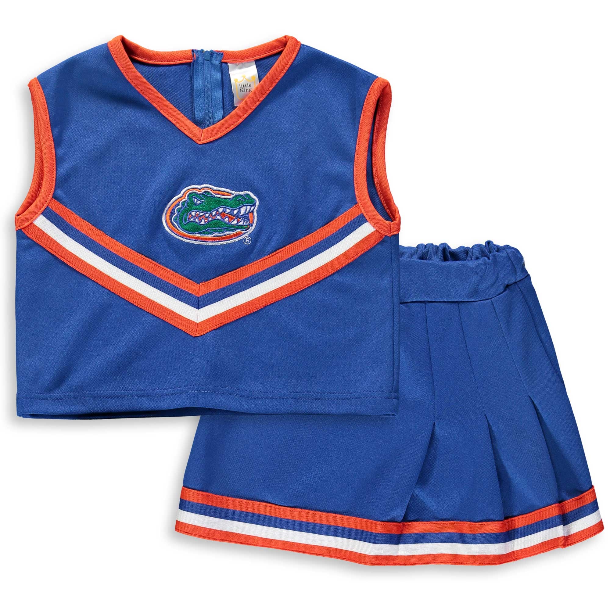 Girls Youth Little King Royal Florida Gators Two-Piece Cheer Set