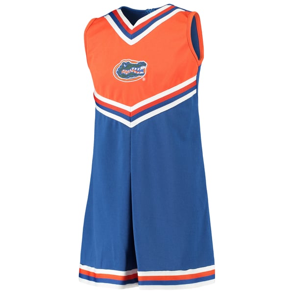 florida gators jersey dress Girl's Youth Royal One-Piece Cheer MAY26WK1