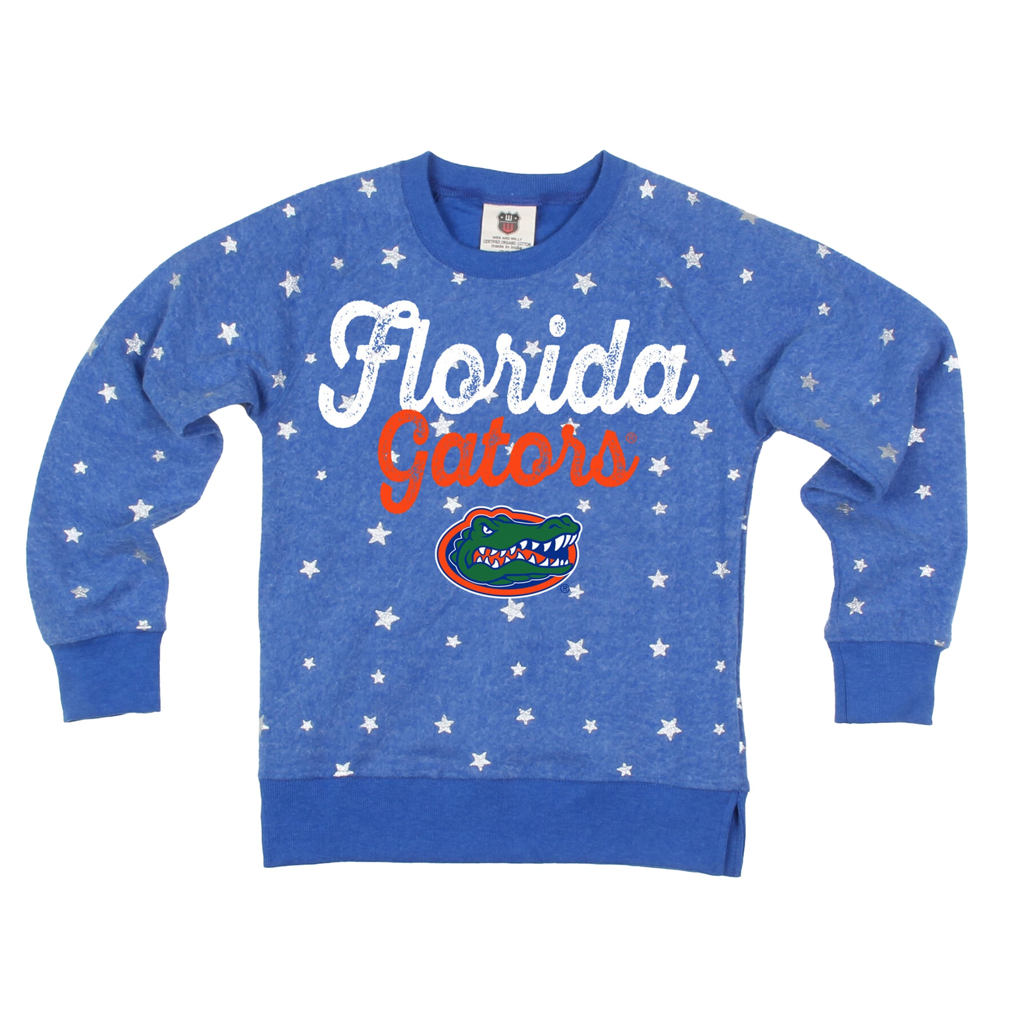 Sweat-shirt en polaire inversée Wes & Willy Royal Florida Gators pour filles