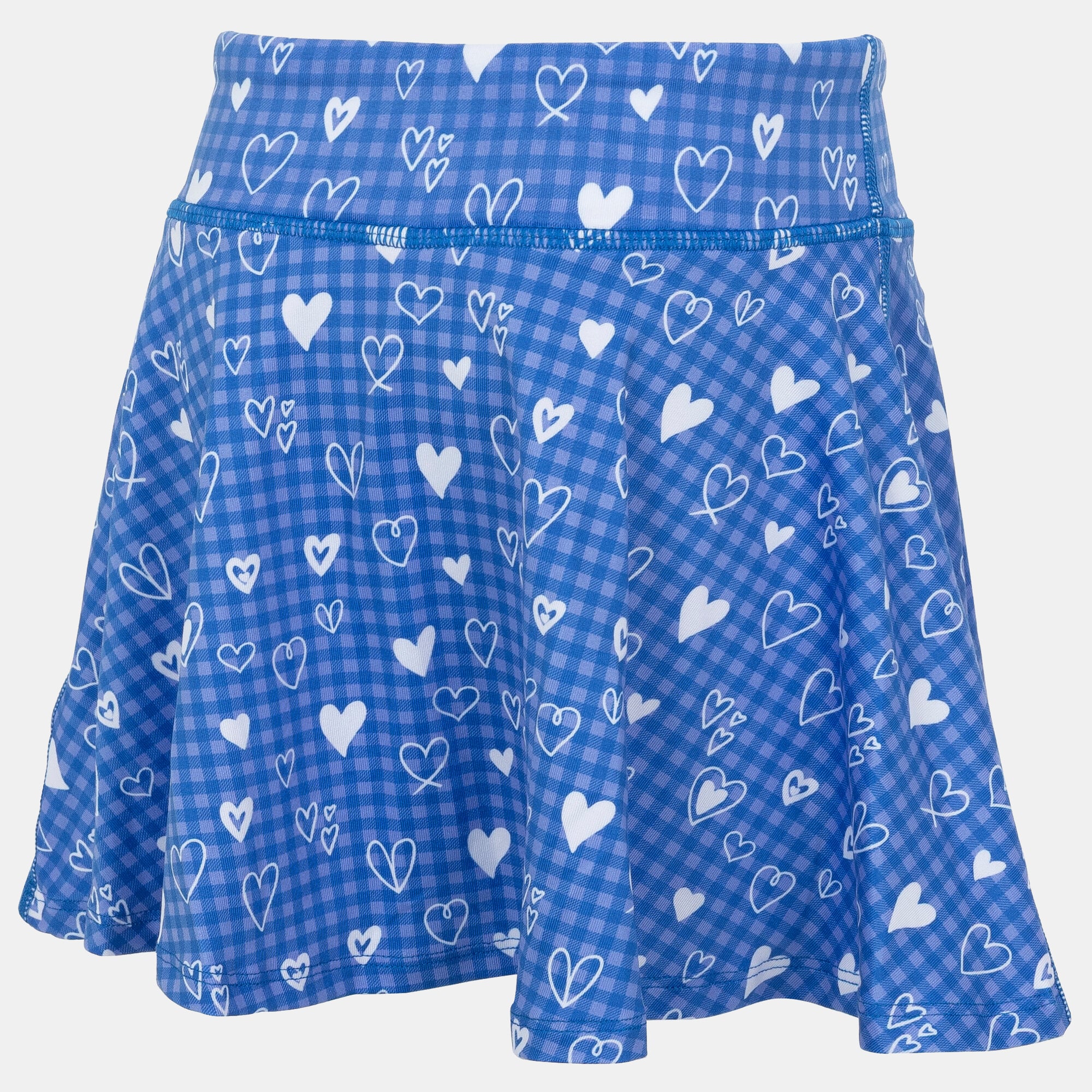 Jupe-short fluide ZooZatz Royal Florida Gators à motif cœur pour filles