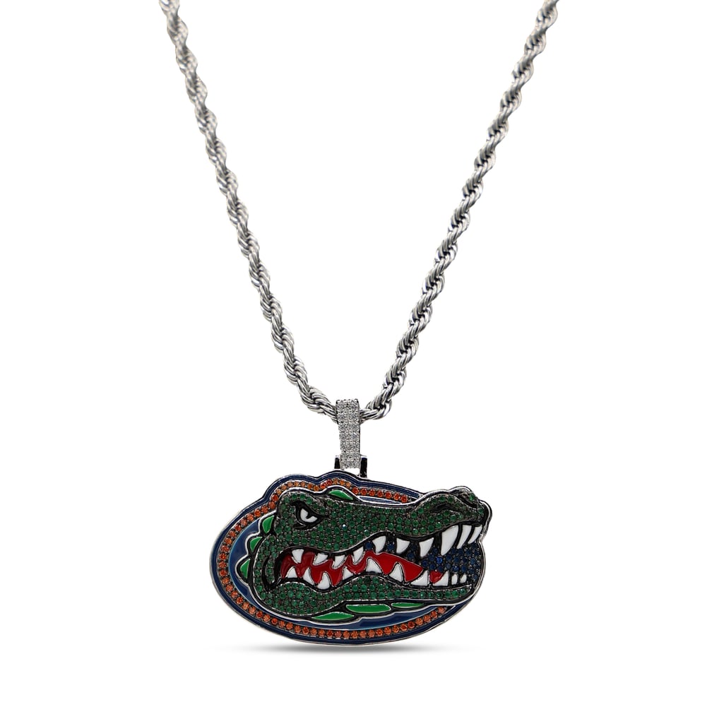 GLD Florida Gators 18K Yellow Gold Logo Pendant & 20