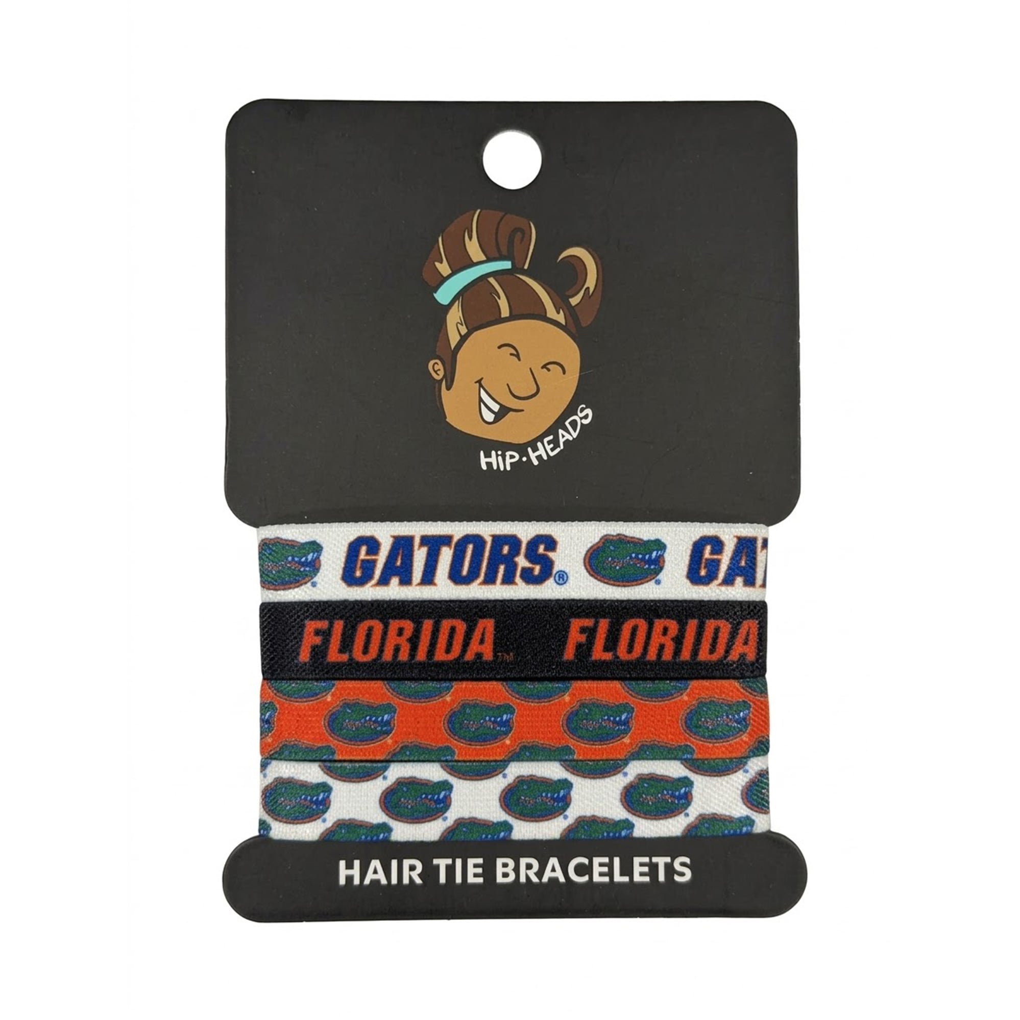 Bracelets élastiques pour cheveux Hip Heads Florida Gators (lot de quatre)