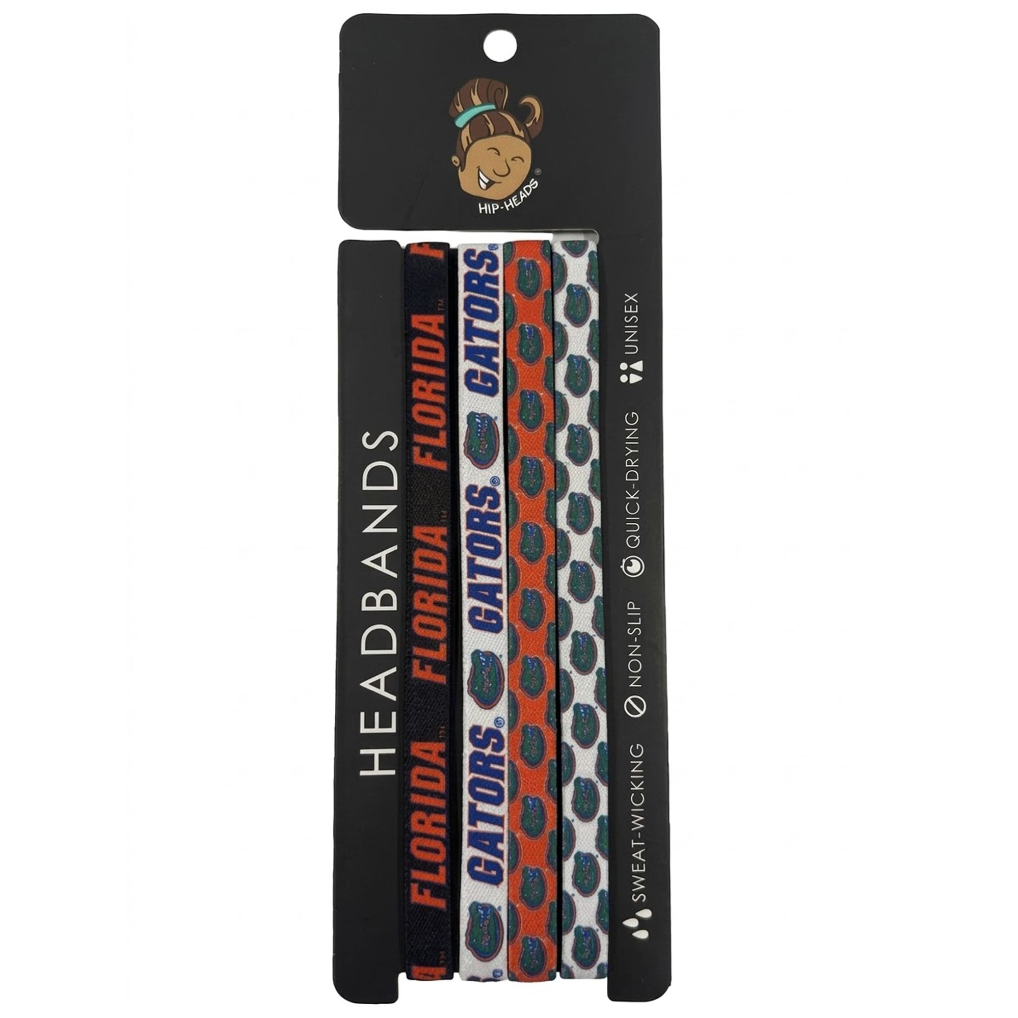 Lot de quatre bandeaux fins Hip Heads Florida Gators