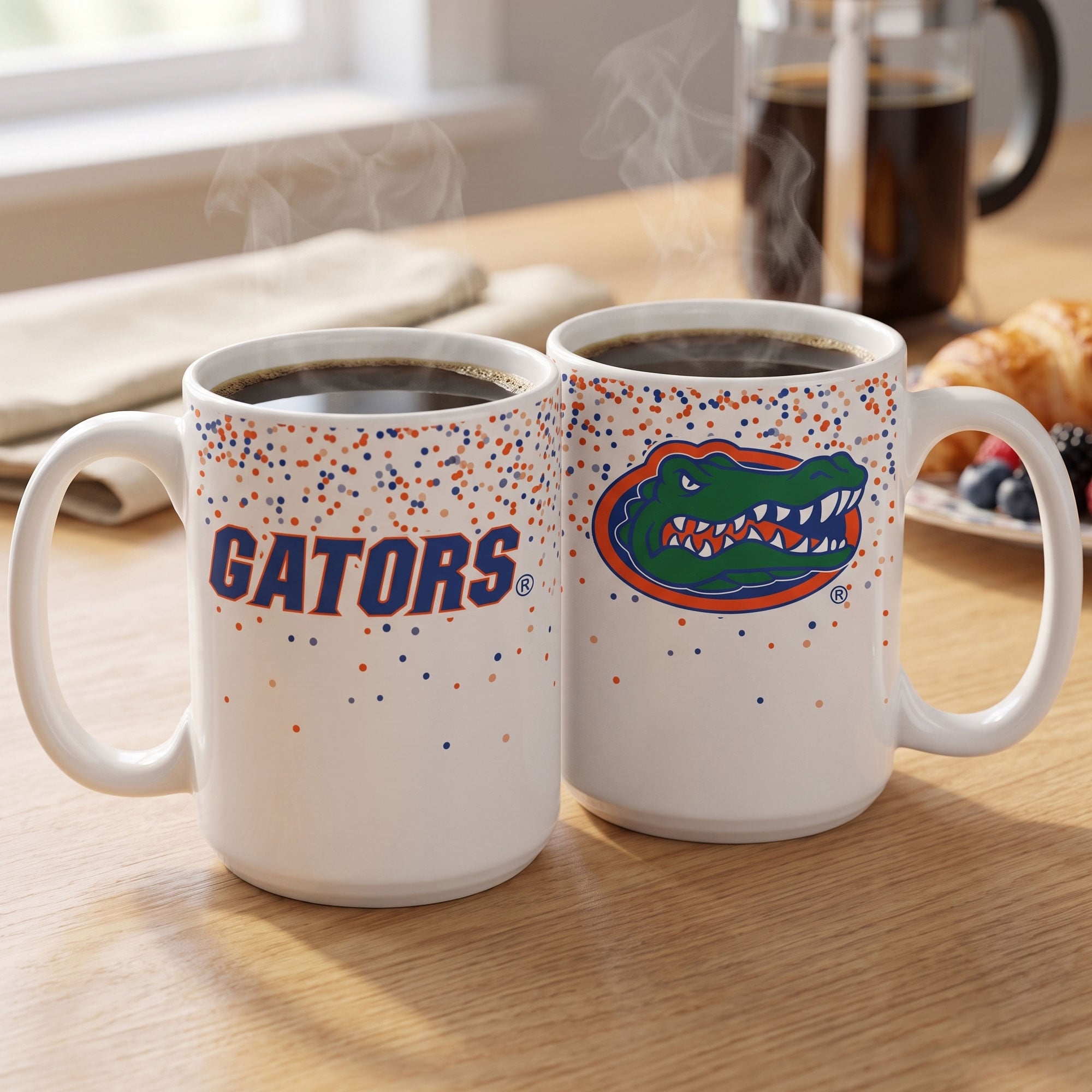 Indigo Falls Florida Gators Confetti Mug - Set of 2