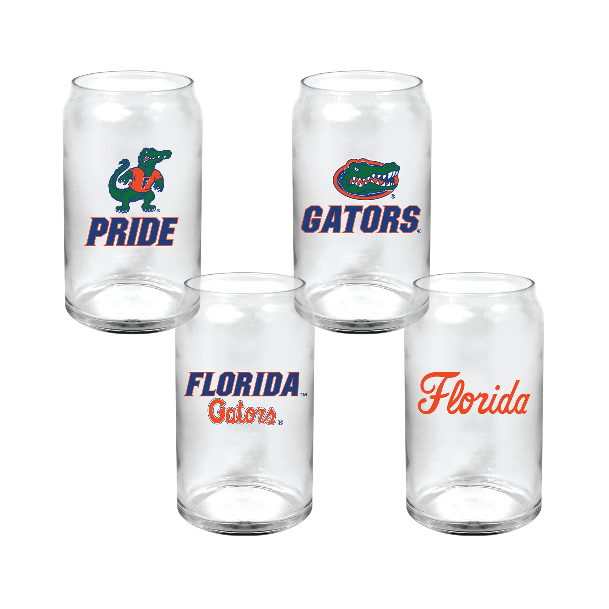 Ensemble de 4 canettes en verre Indigo Falls Florida Gators Core Collectors