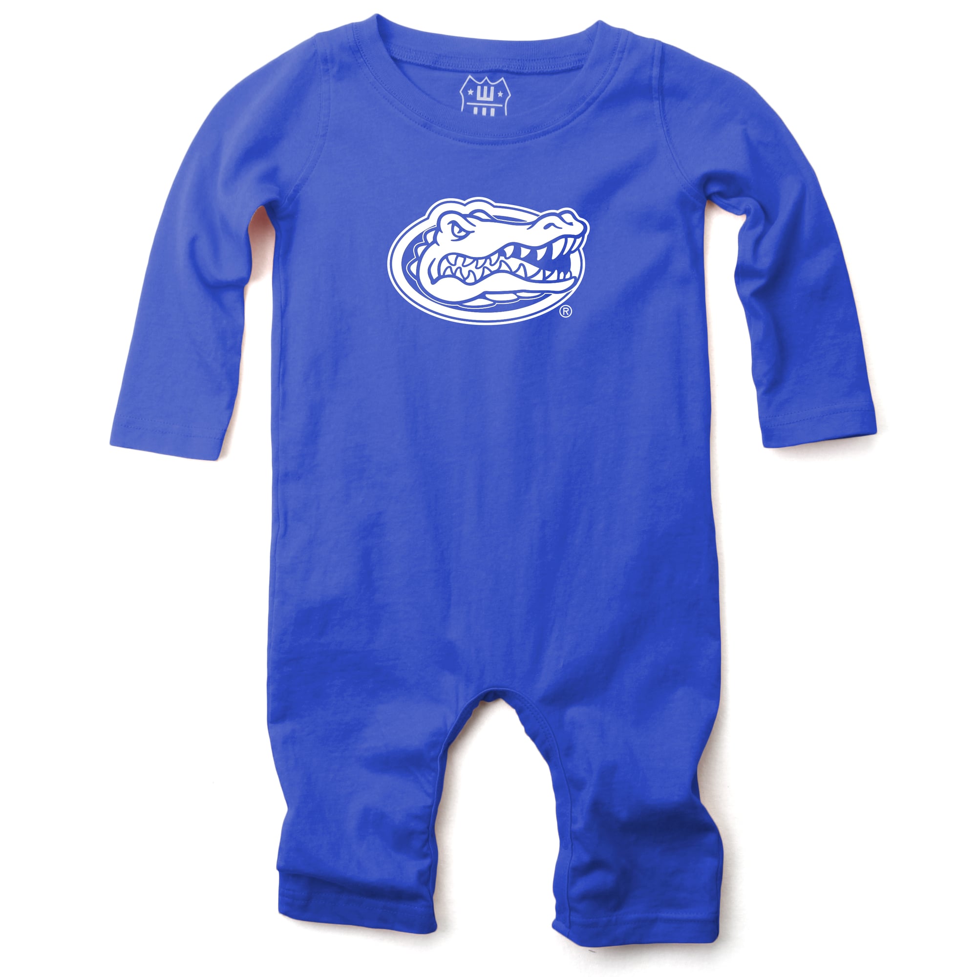 Infant Wes & Willy Royal Florida Gators Long Sleeve Romper