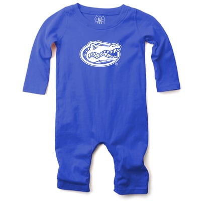  Florida Gators Wes & Willy Infant Long Sleeve Romper - Royal