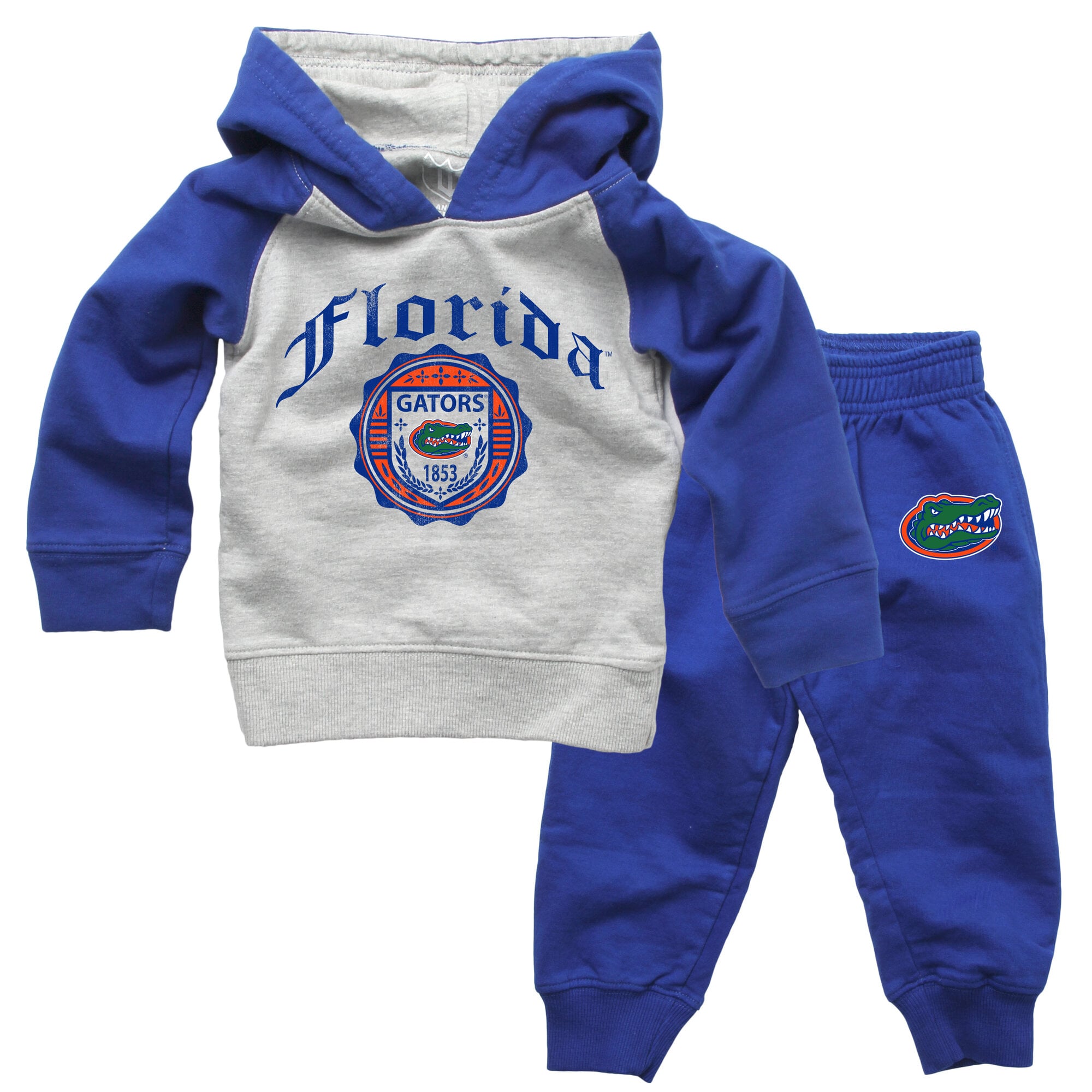 Infant Wes & Willy Royal Florida Gators Raglan Hoodie and Sweatpants Set