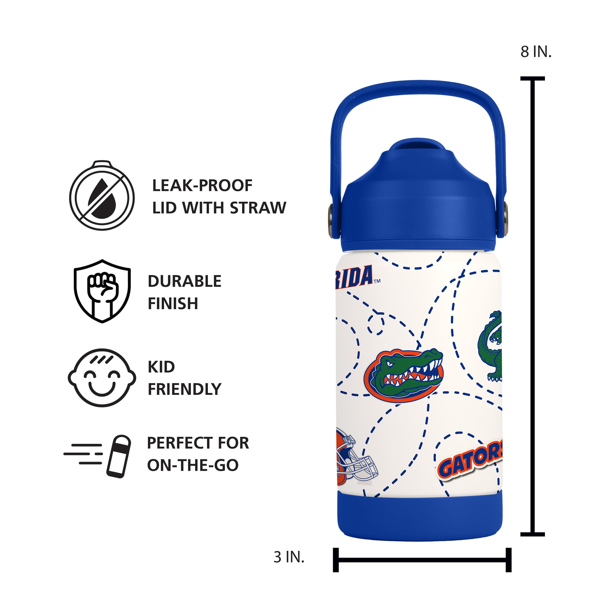 Bouteille mascotte des Florida Gators (Logo Brands) de 355 ml