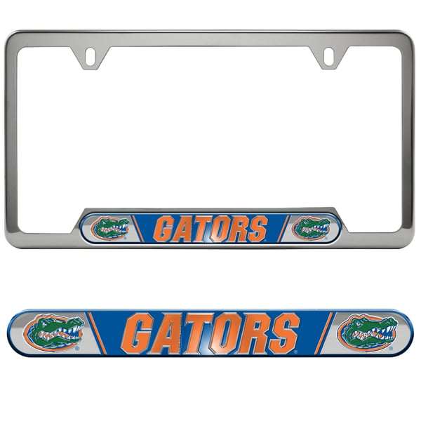 University of Florida Gators Black Mirrored License Plate