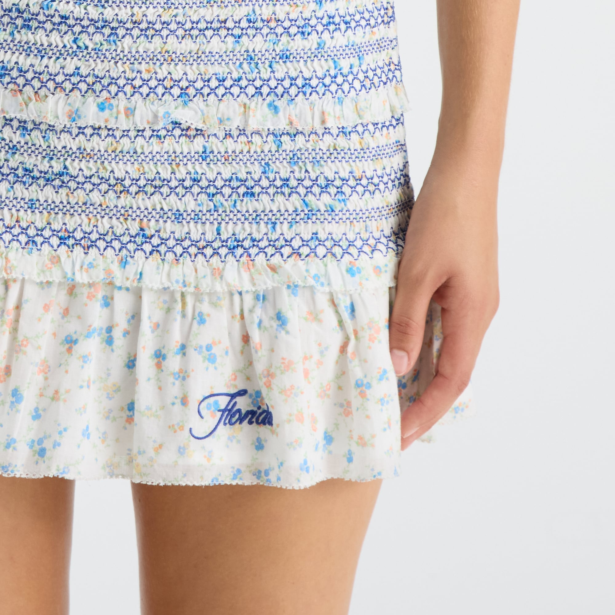 LoveShackFancy Women's Royal Florida Gators Belle Smocked Dress