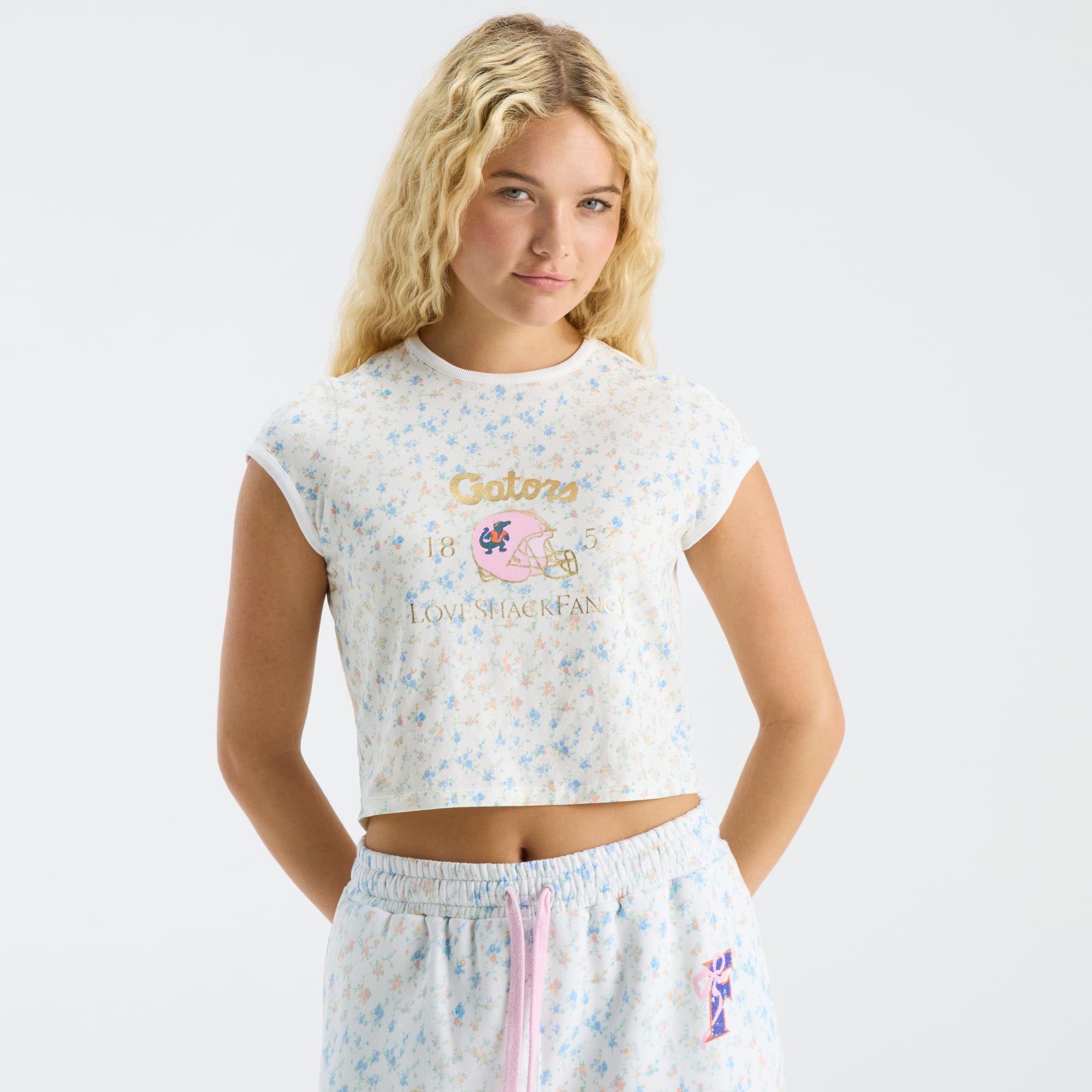 LoveShackFancy Women's Royal Florida Gators MaryKate Ringer T-Shirt