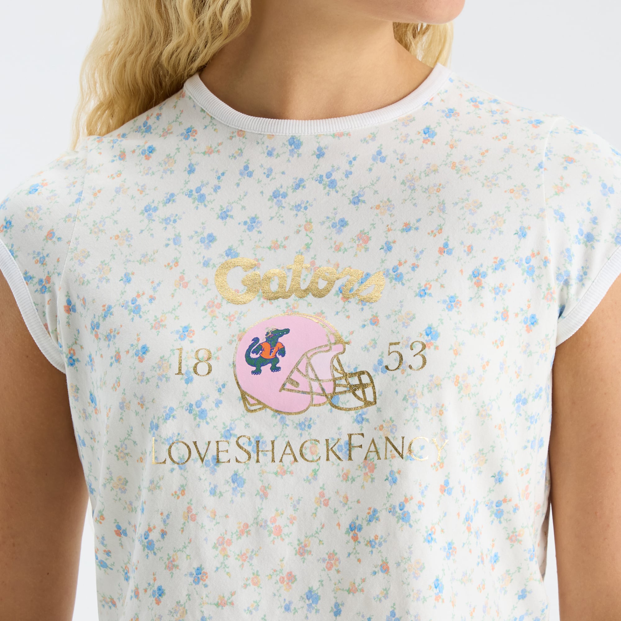 LoveShackFancy Women's Royal Florida Gators MaryKate Ringer T-Shirt