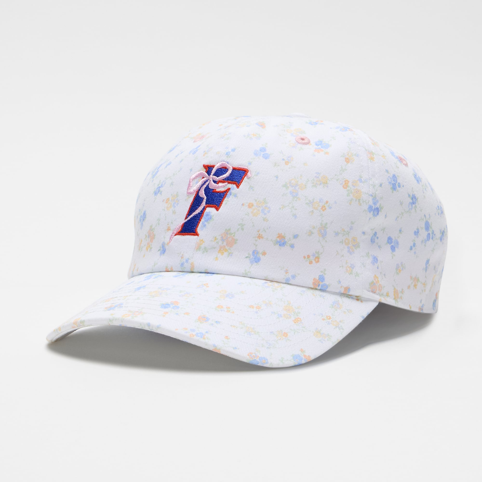 LoveShackFancy Women's White Florida Gators Floral Adjustable Hat