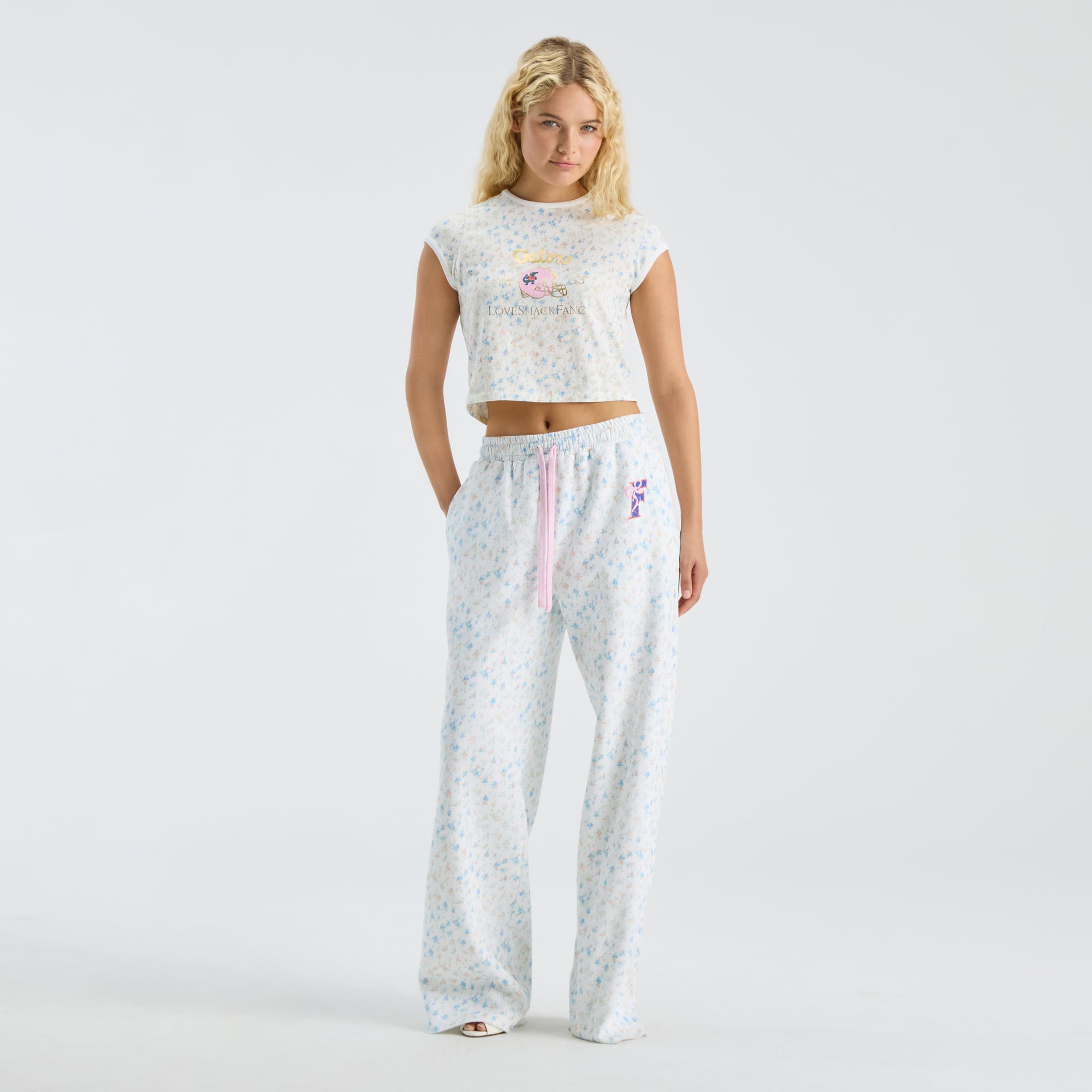 LoveShackFancy Women's White Florida Gators Ilyra Sweatpants