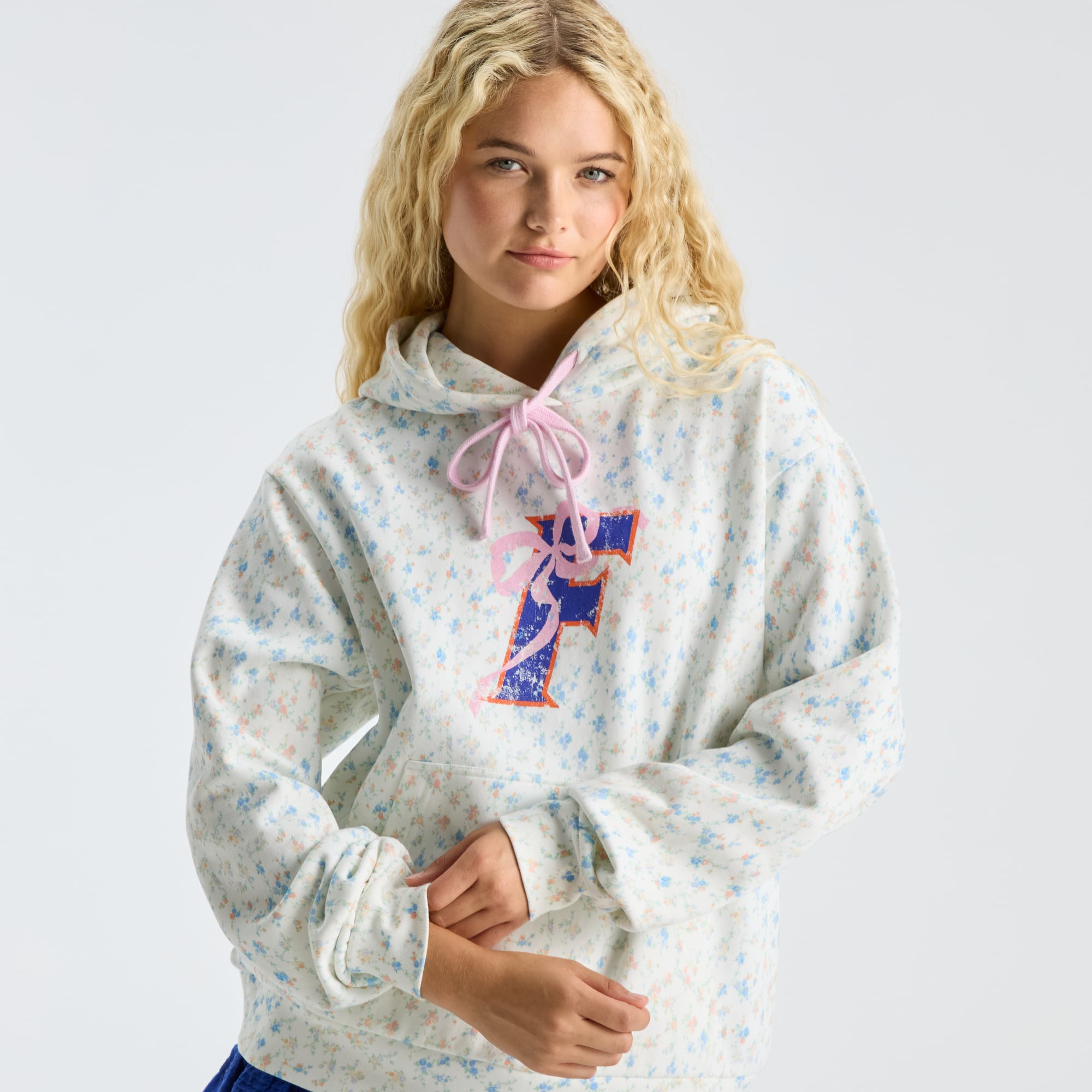 LoveShackFancy Women's White Florida Gators Nacova Hoodie