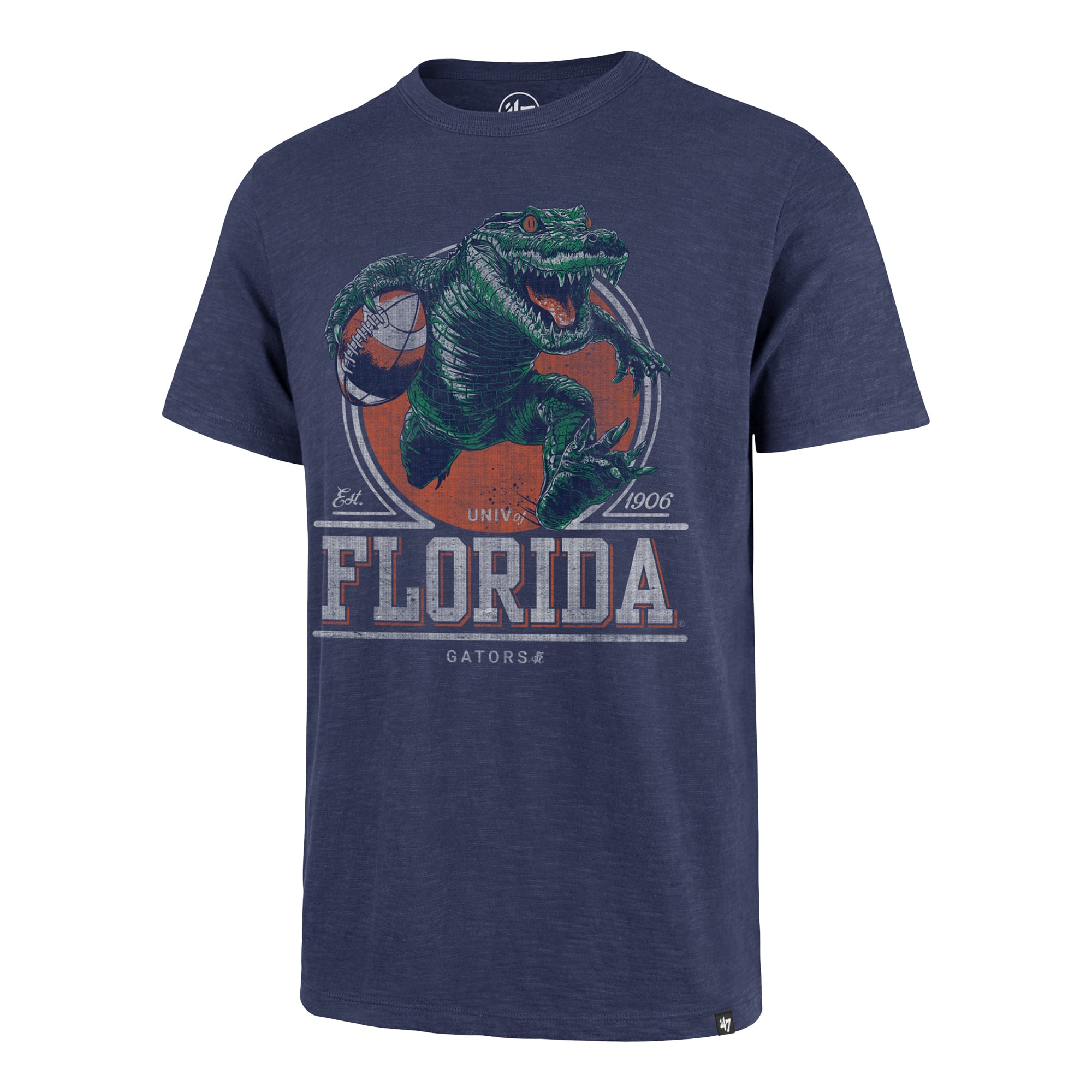 Men's '47  Royal Florida Gators Emblem Mark Scrum T-Shirt