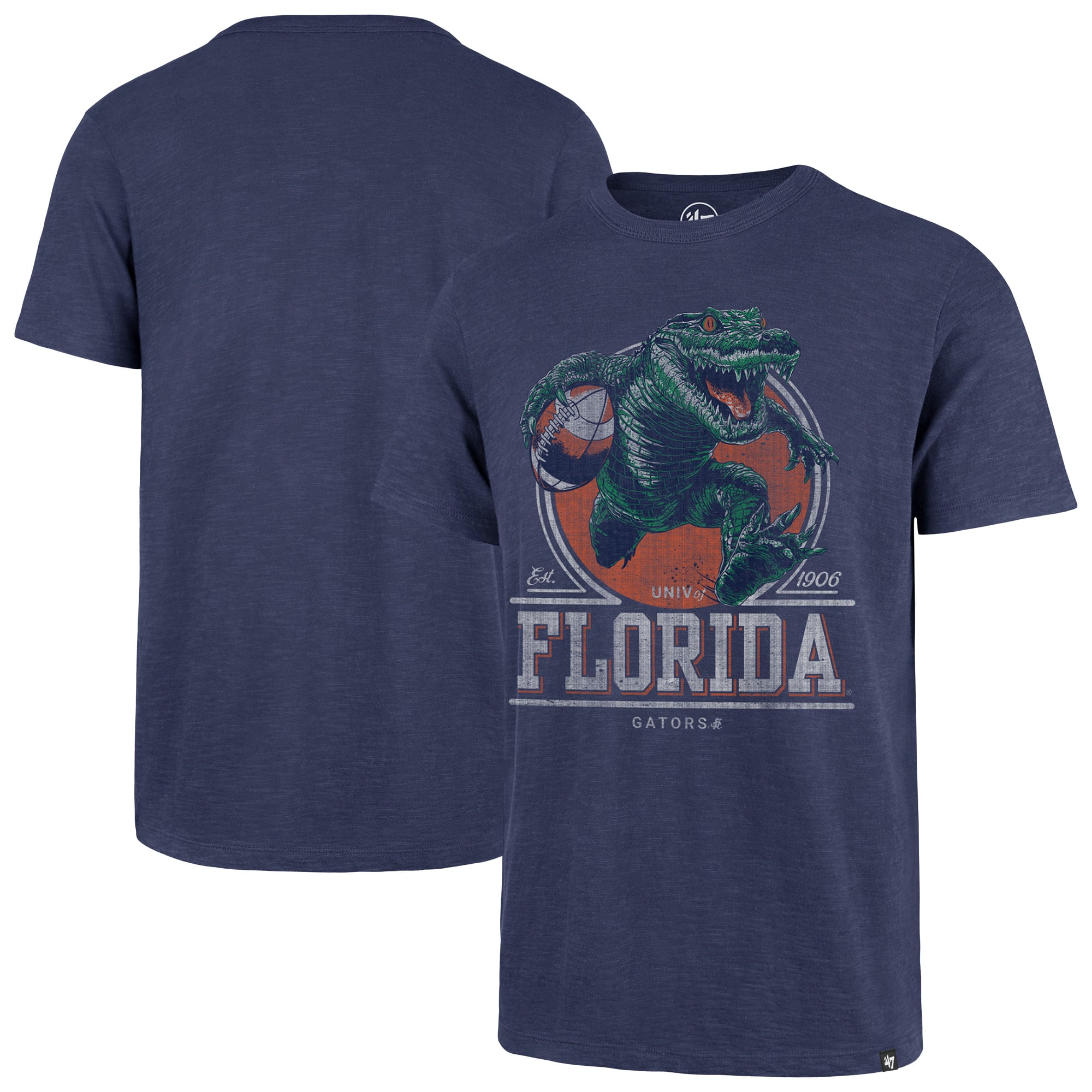 Men's '47  Royal Florida Gators Emblem Mark Scrum T-Shirt