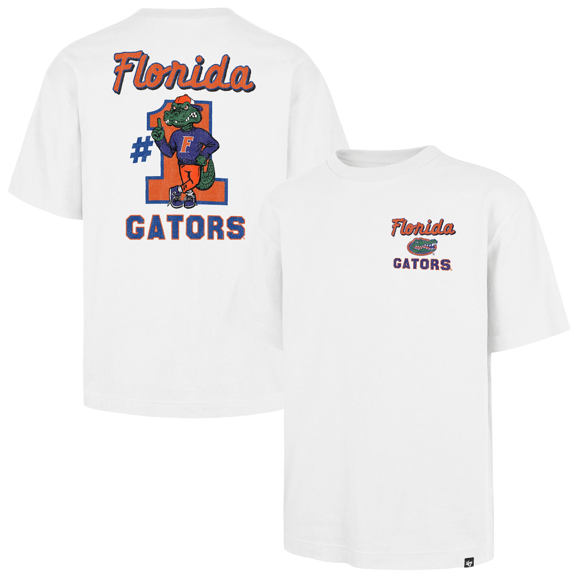 T-shirt homme '47 White Florida Gators n°1 Mascot Foundation