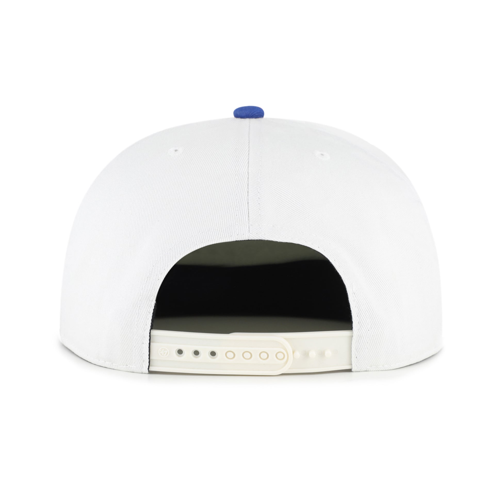 Men's '47 White/Royal Florida Gators Script Stack Relaxed Captain Adjustable Hat