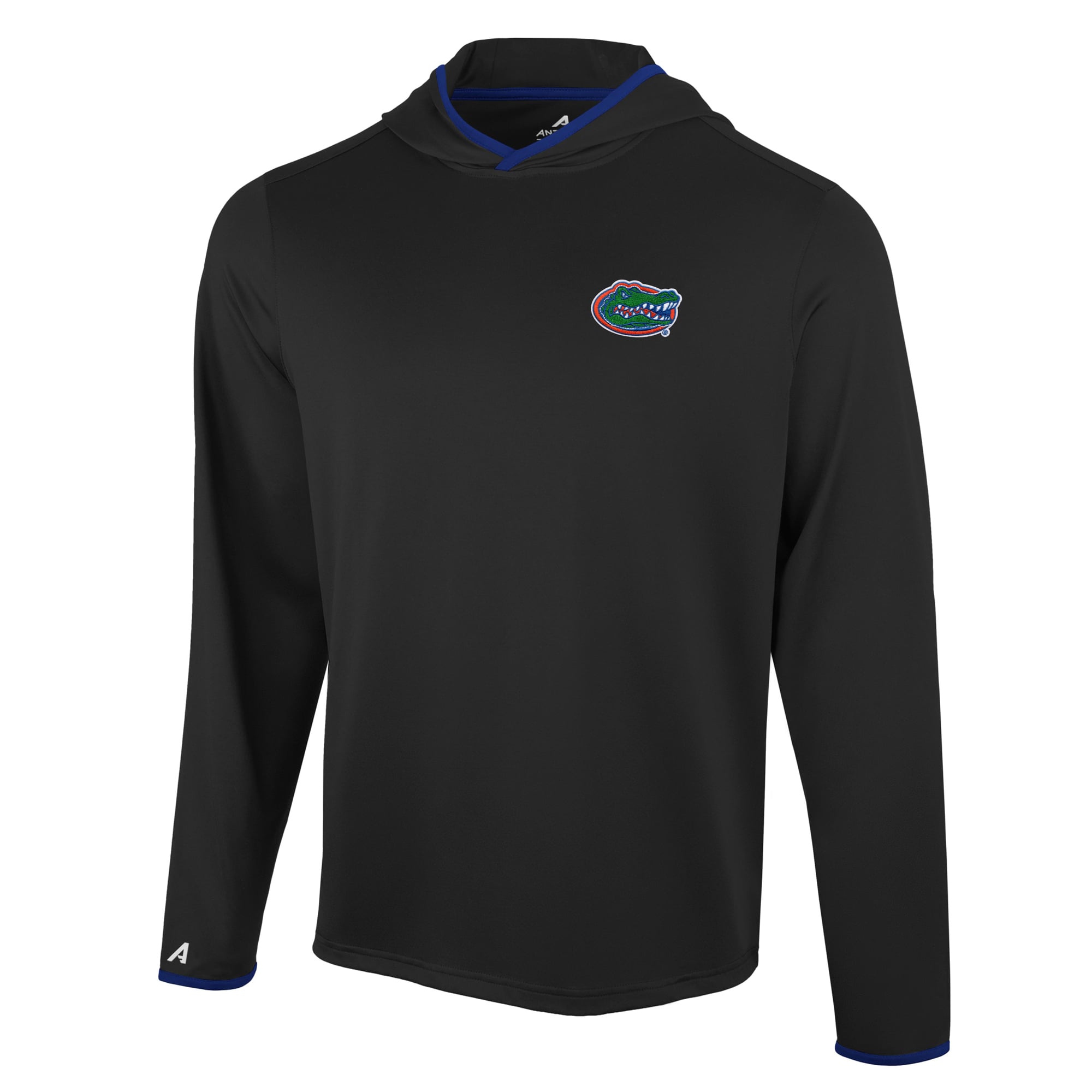 T-shirt à capuche manches longues Antigua Black Florida Gators pour homme