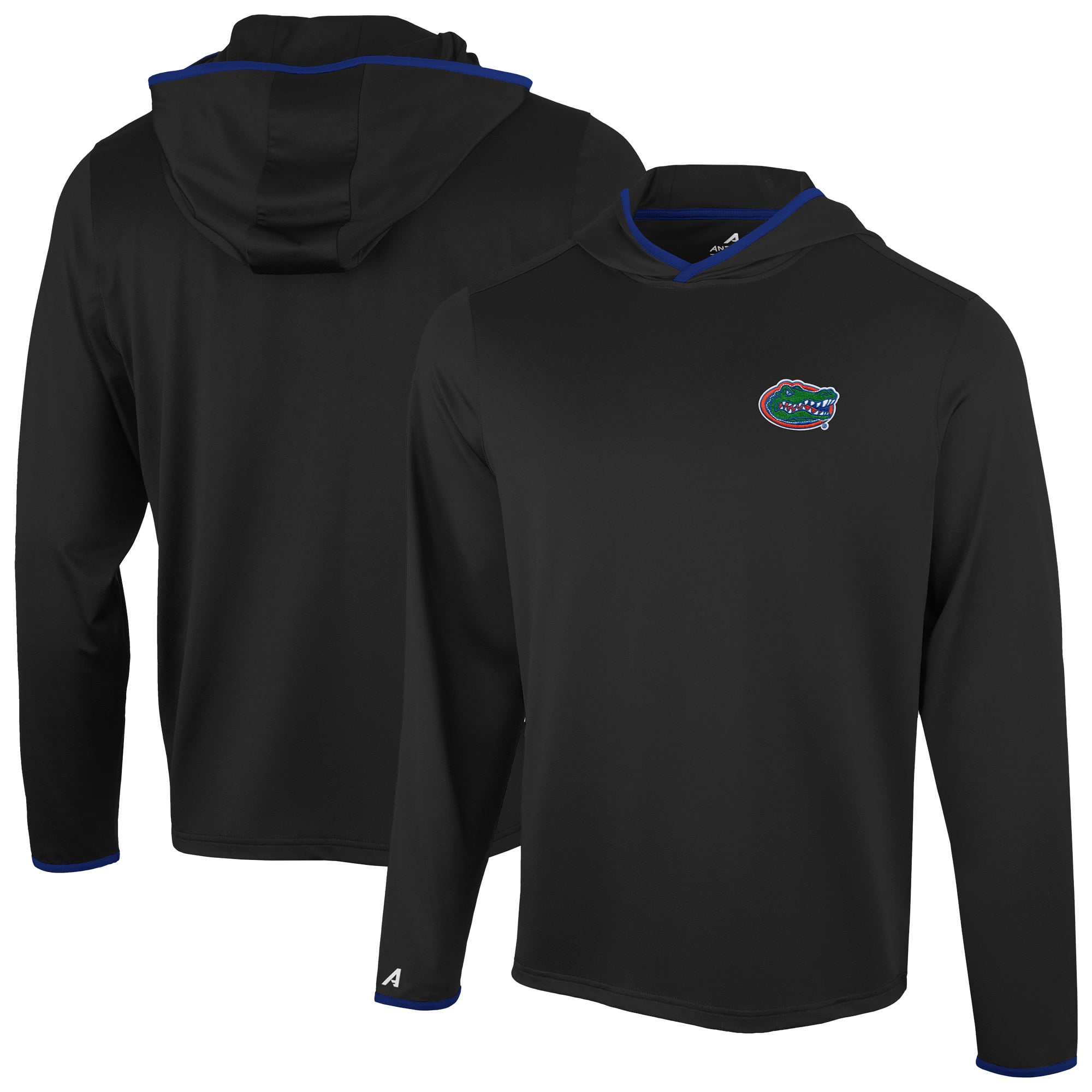 T-shirt à capuche manches longues Antigua Black Florida Gators pour homme