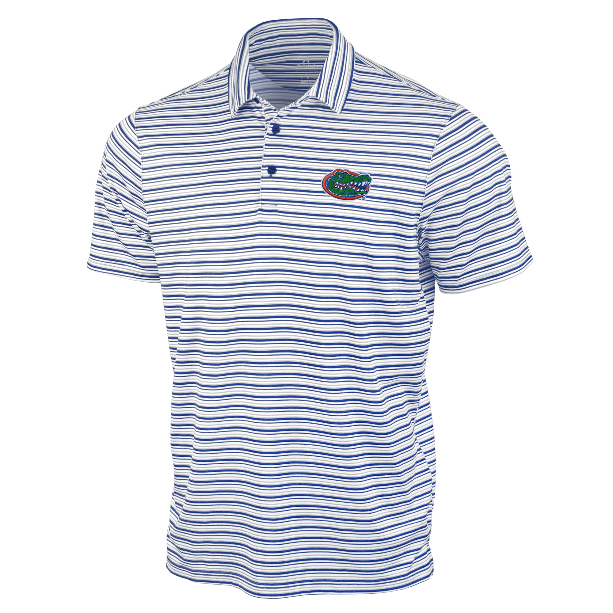 Polo Antigua Royal Florida Gators à rayures spatiales pour homme