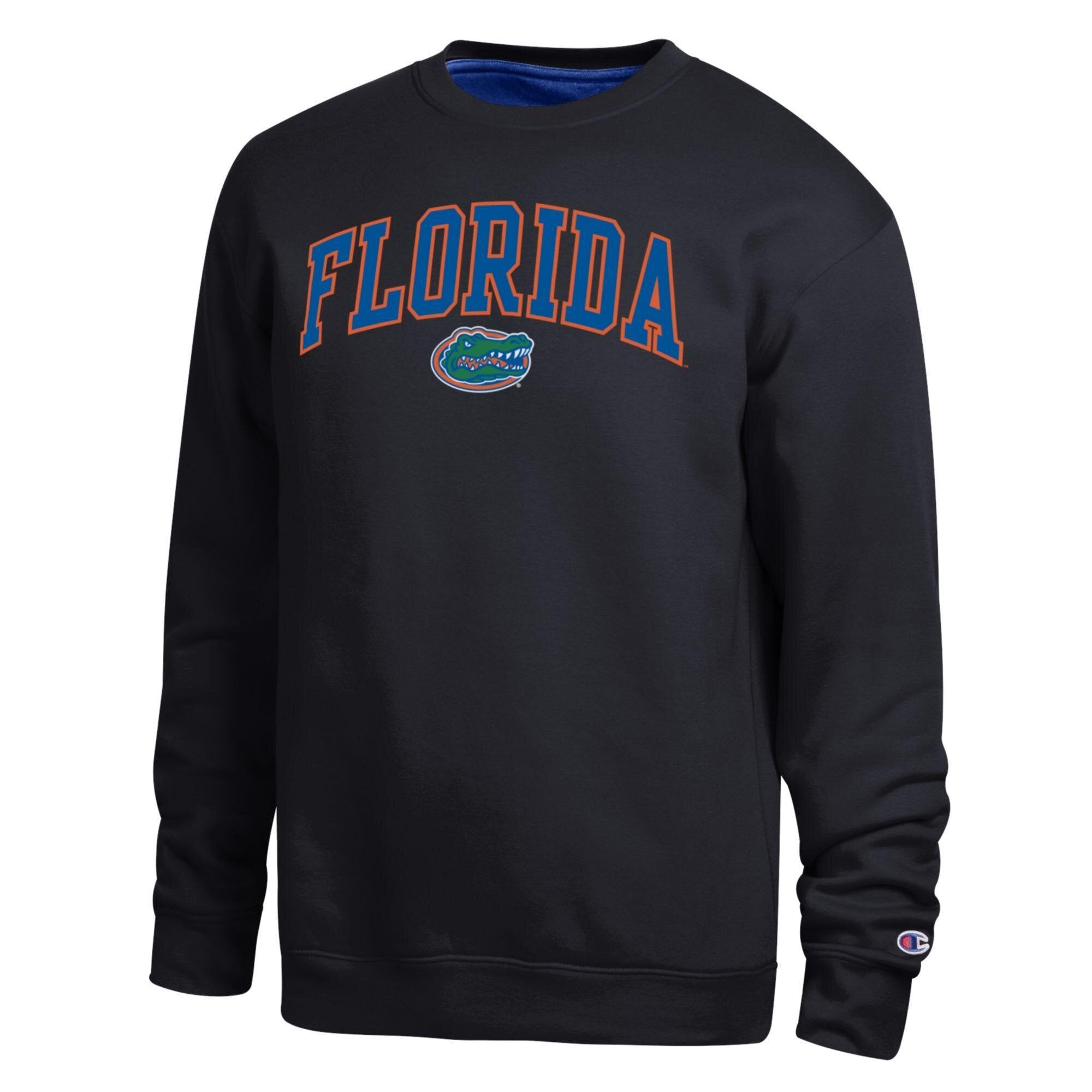 Sweat-shirt Champion noir pour homme, modèle Florida Gators Arch