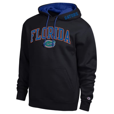  Florida Gators Champion Arch Tackle Twill Hoodie - Black