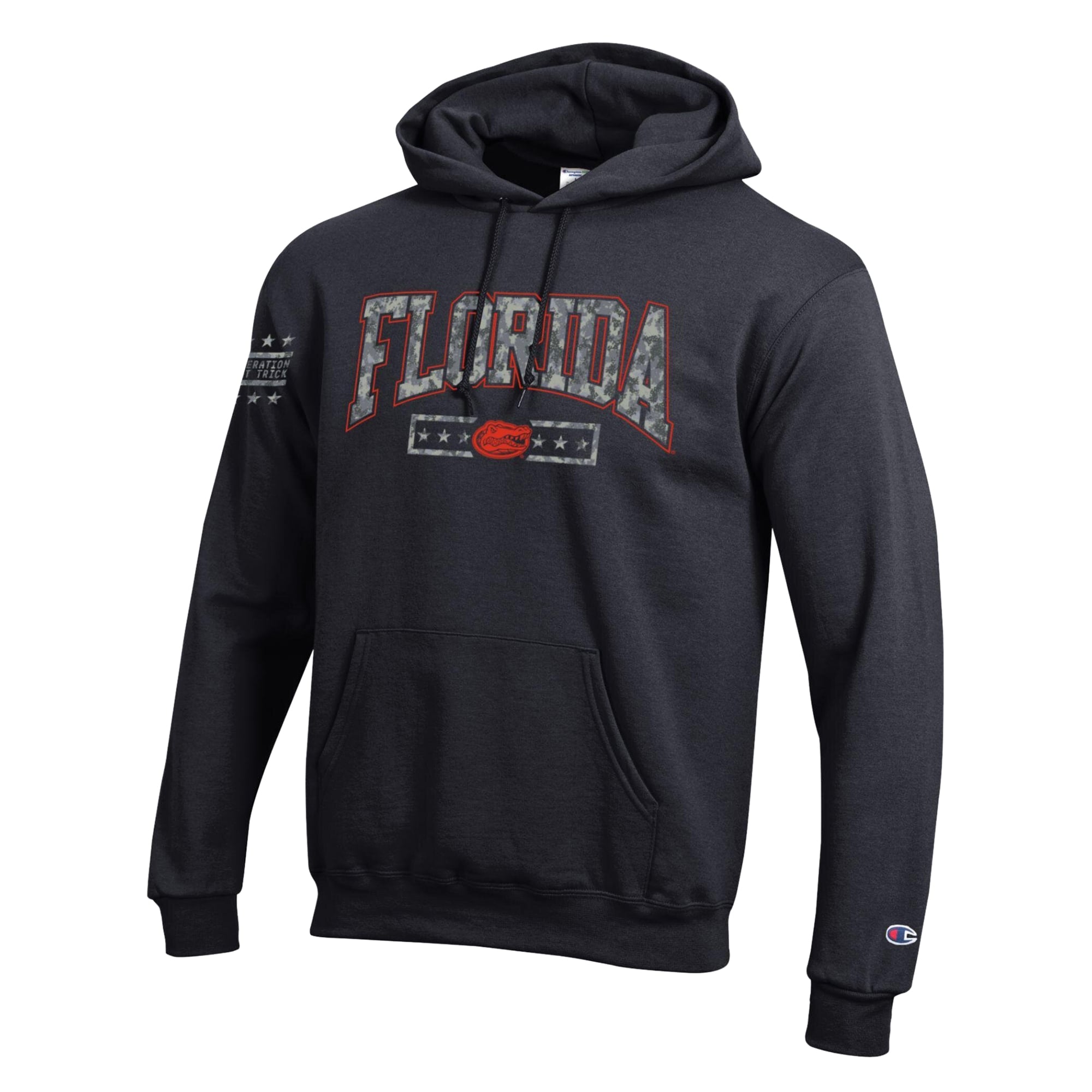 Sweat à capuche en polaire Powerblend Champion Black Florida Gators Operation Hat Trick pour homme