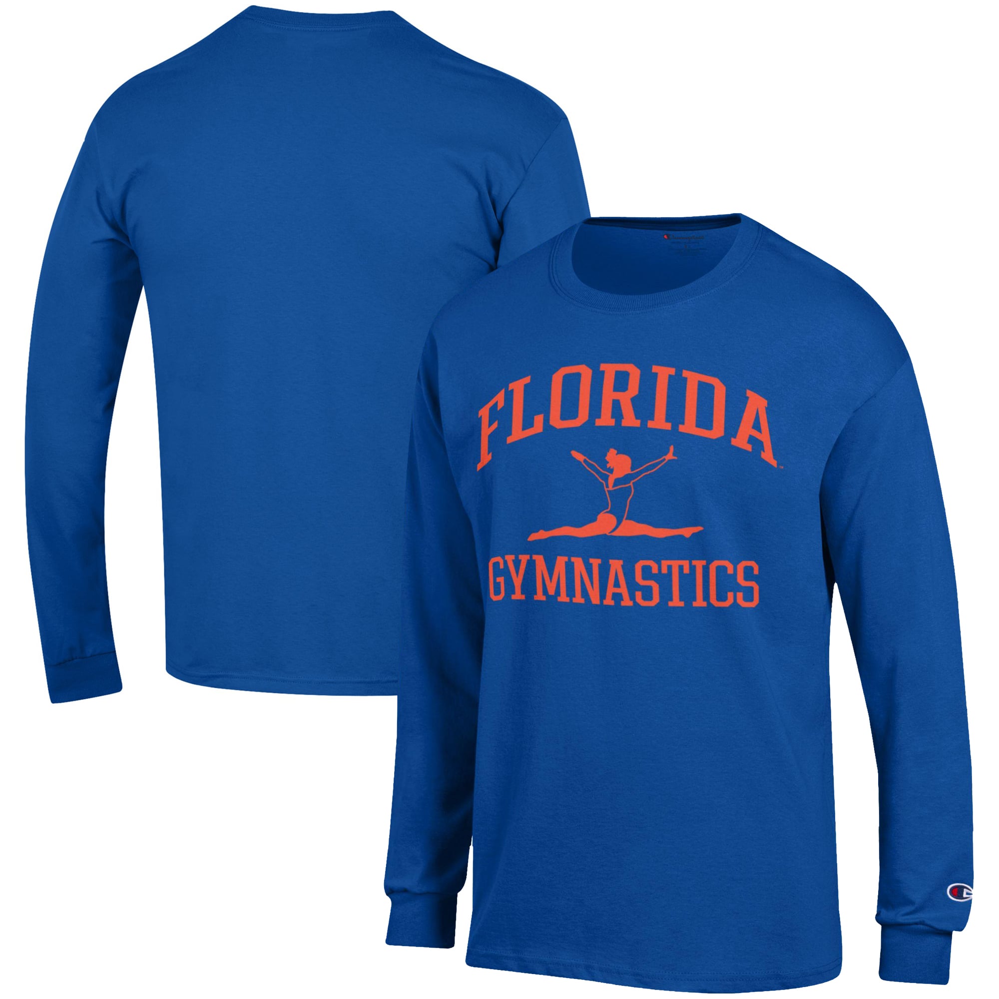 T-shirt à manches longues Champion Royal Florida Gators Gymnastics Icon pour hommes