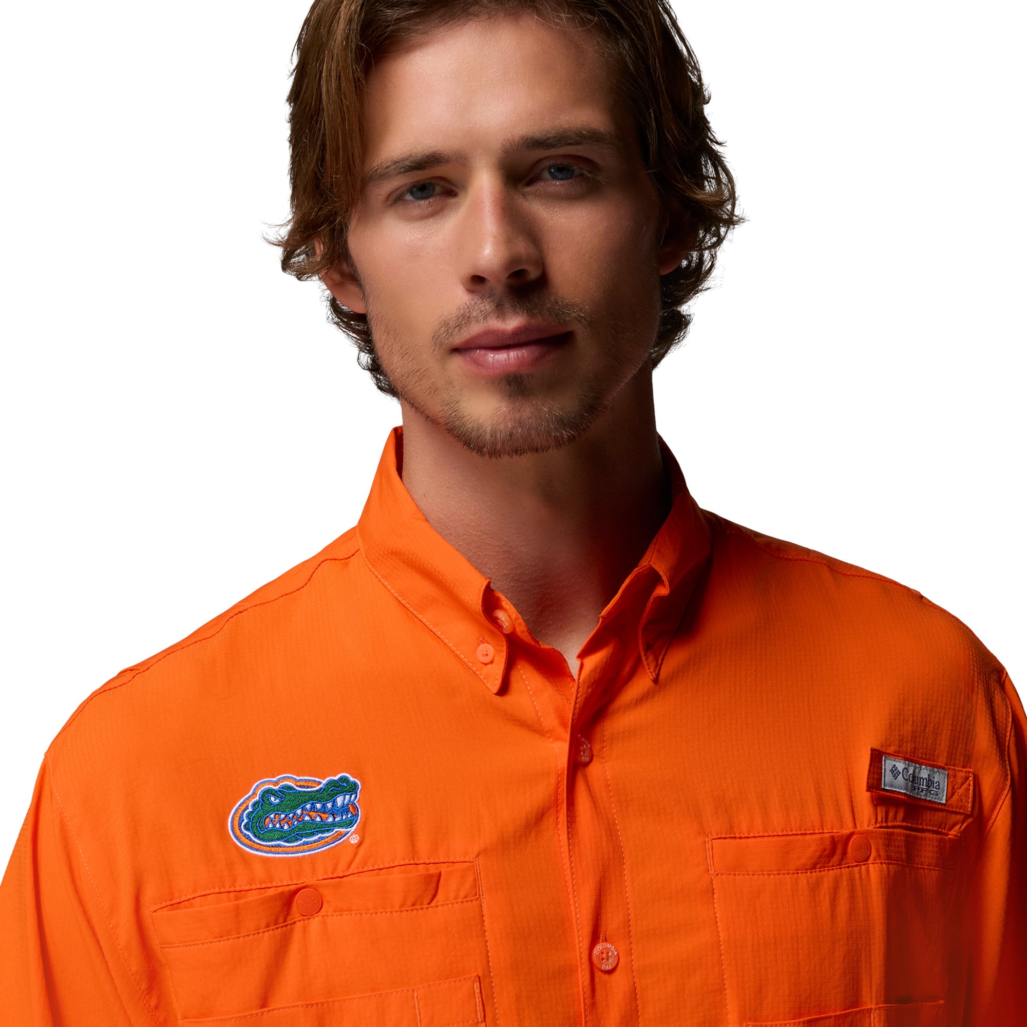 T-shirt homme Columbia Orange Florida Gators PFG Tamiami