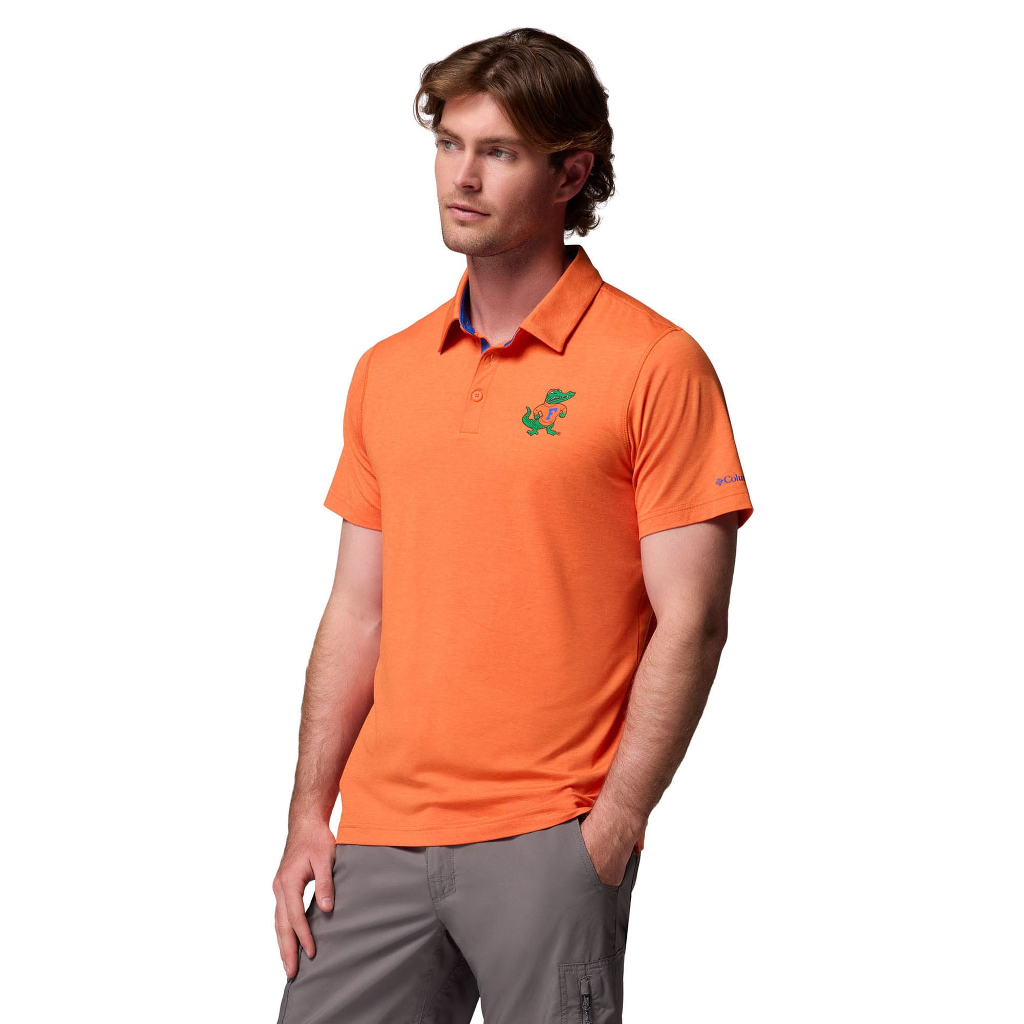 Polo Columbia Orange Florida Gators Trail Omni-Shade pour homme