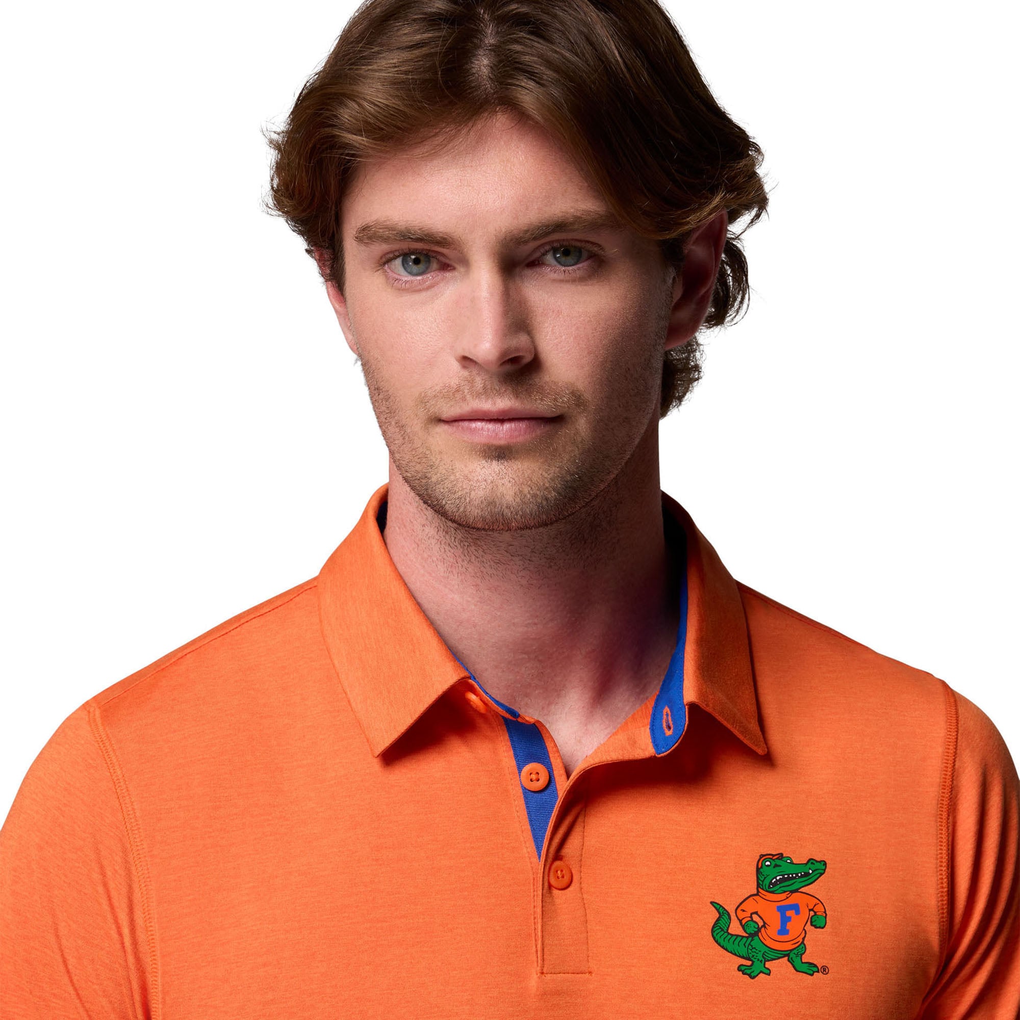 Polo Columbia Orange Florida Gators Trail Omni-Shade pour homme