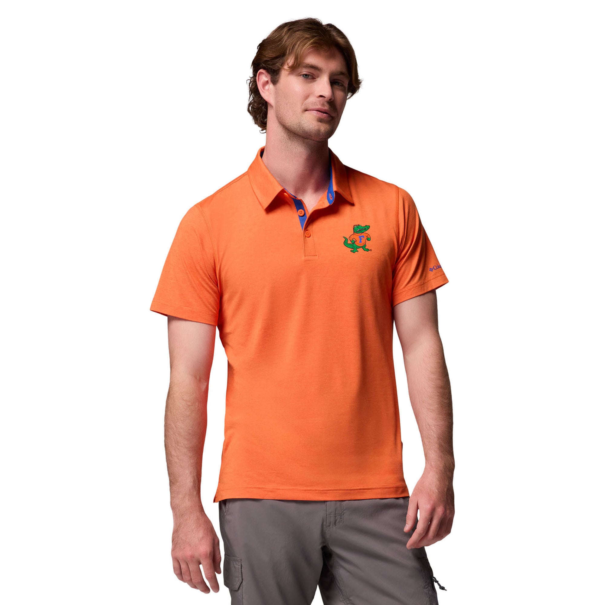Polo Columbia Orange Florida Gators Trail Omni-Shade pour homme