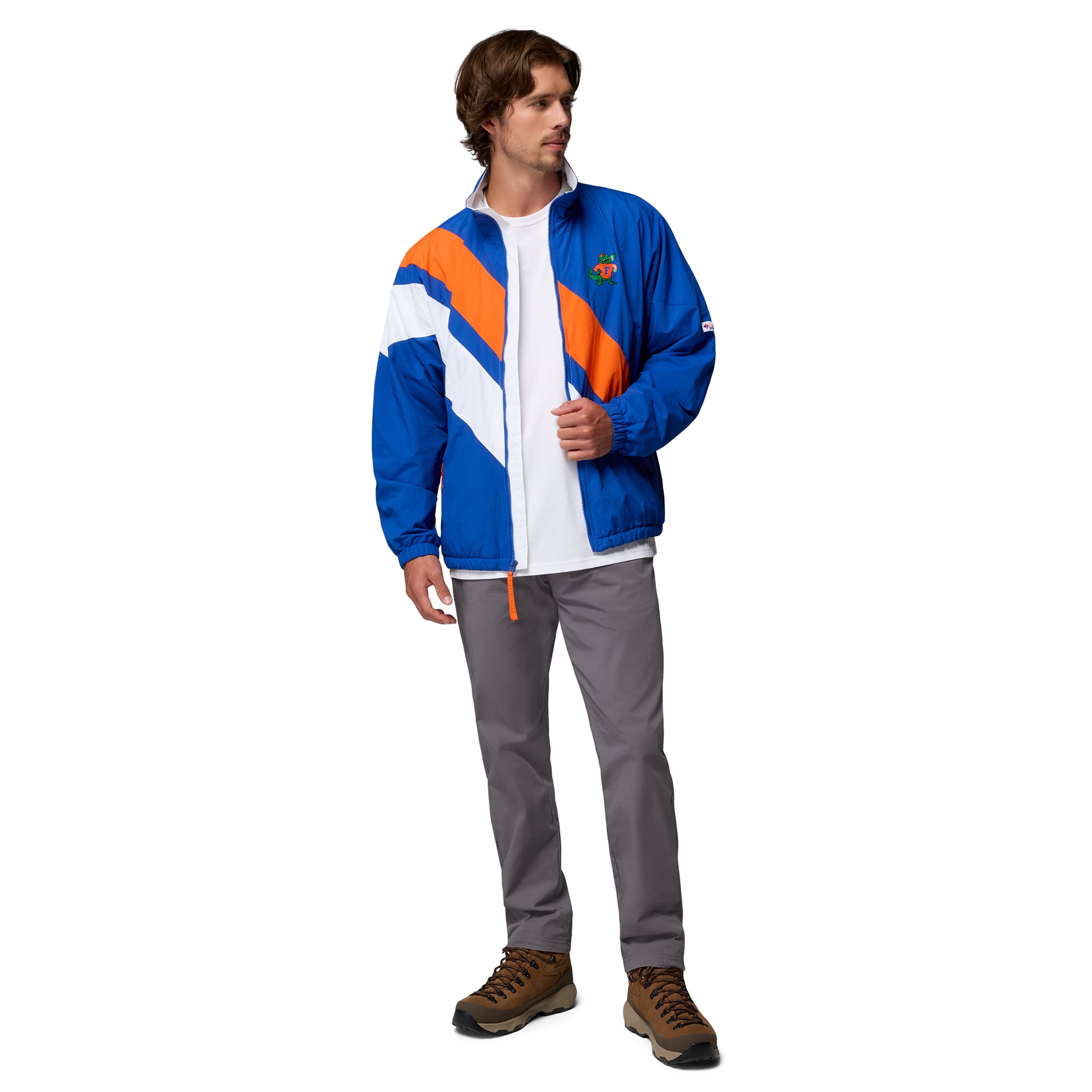 Veste coupe-vent zippée intégrale Columbia Royal Florida Gators Reventure pour homme