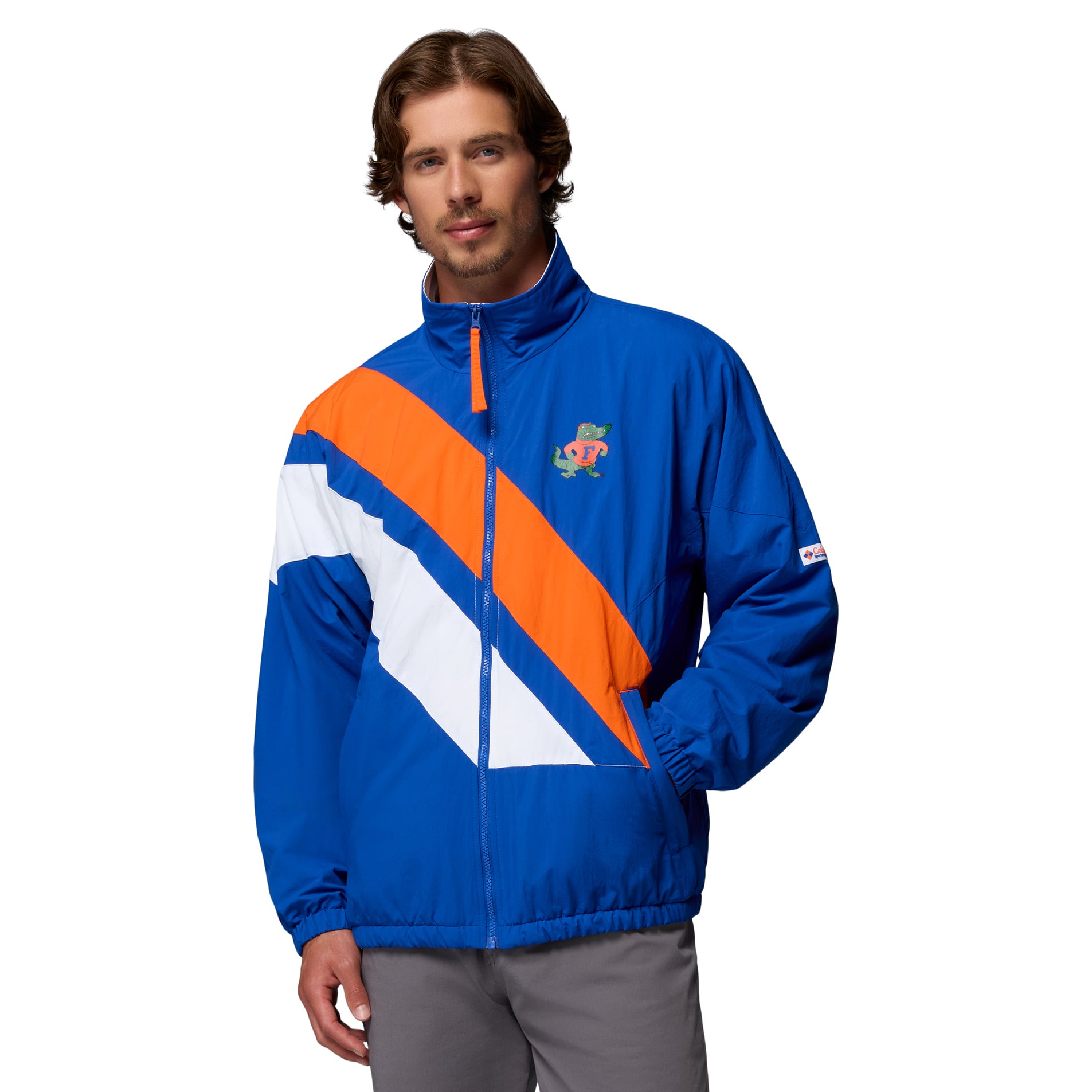 Veste coupe-vent zippée intégrale Columbia Royal Florida Gators Reventure pour homme