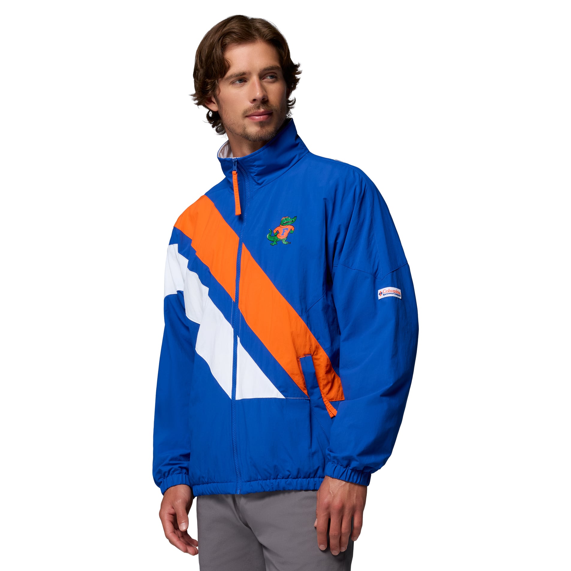 Veste coupe-vent zippée intégrale Columbia Royal Florida Gators Reventure pour homme