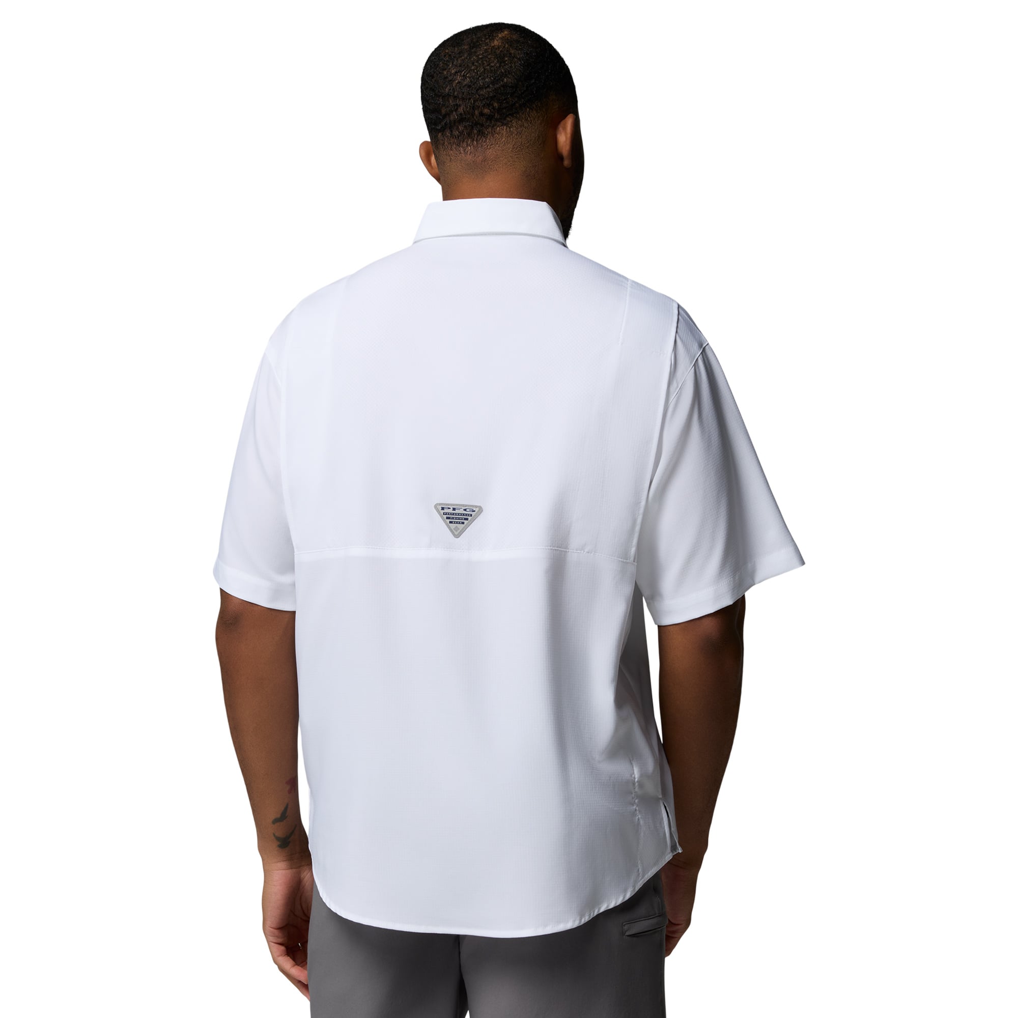 Chemise boutonnée Columbia blanche Florida Gators Tamiami Omni-Shade pour homme