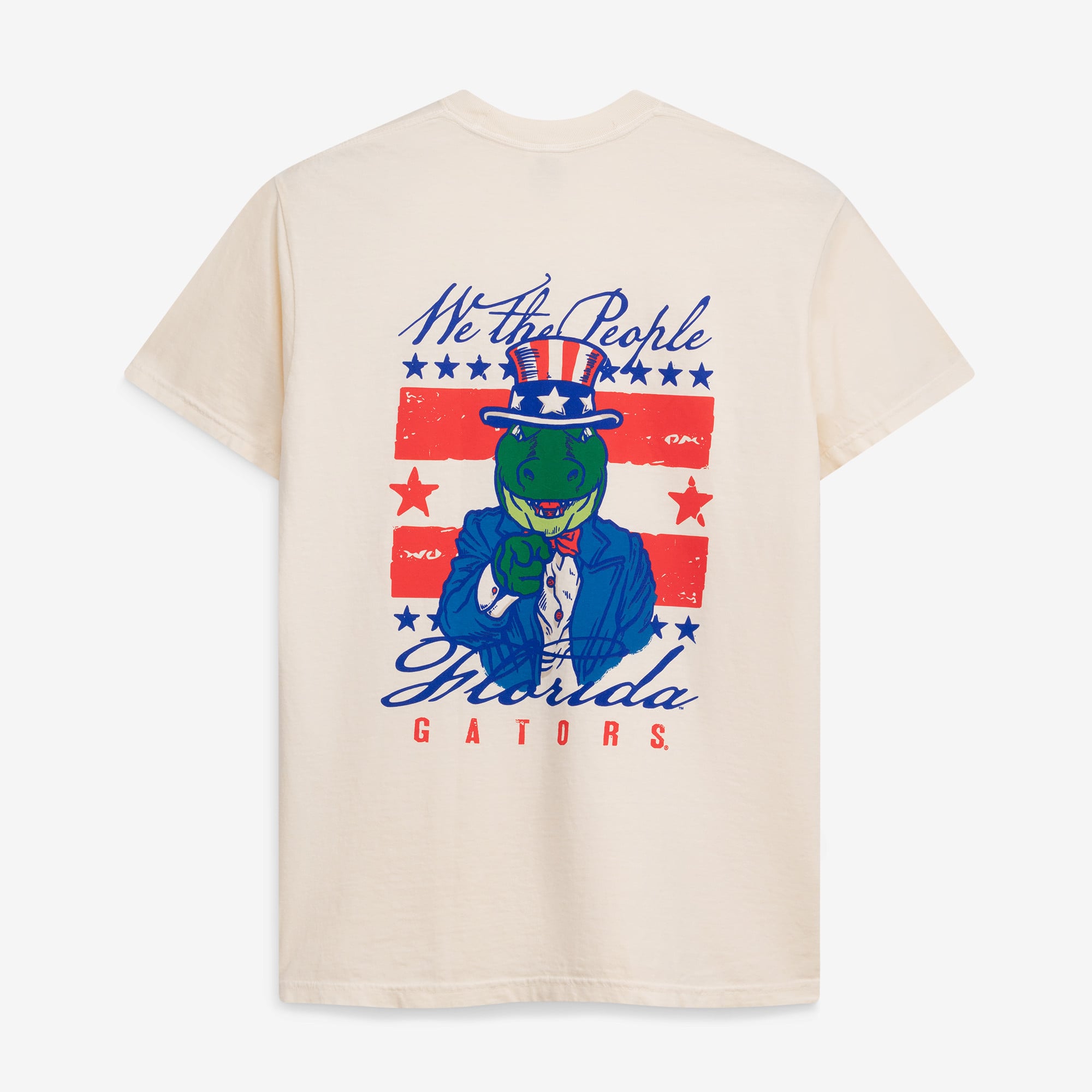 T-shirt crème pour homme Florida Gators avec la mascotte Oncle Sam