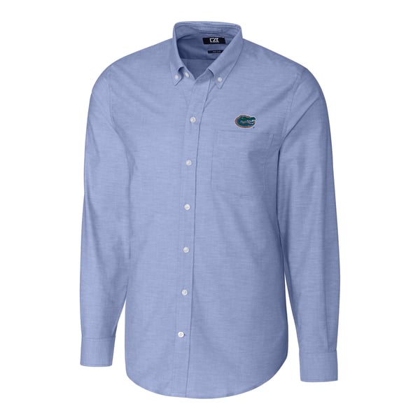 Chemise Homme Cutter And Buck Taille L - Style Polo/rugby Manches Longues Florida Gator, Occasion Très Bon état